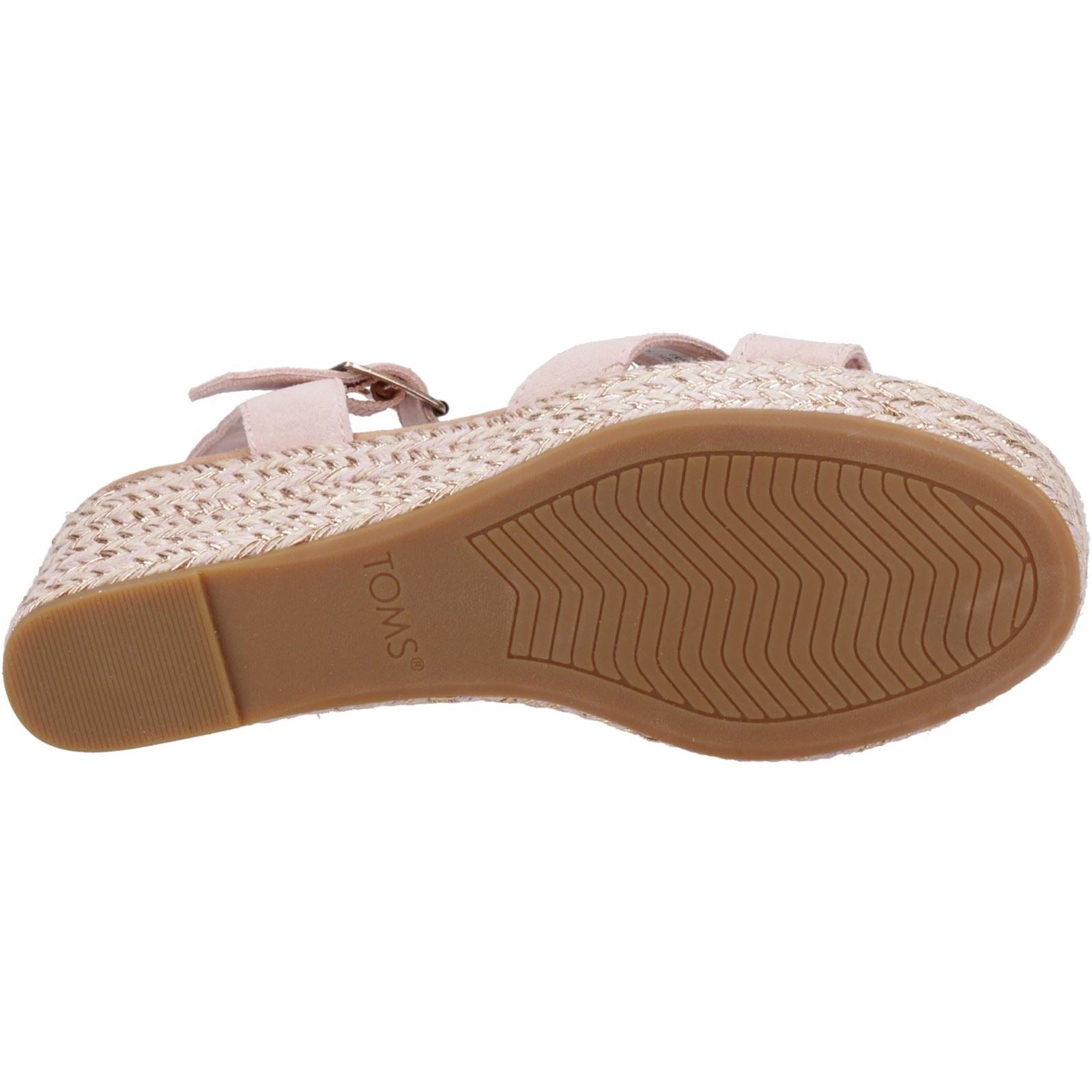 TOMS Audrey Sandales En Cuir Pour Femmes Couleur Rose Pâle