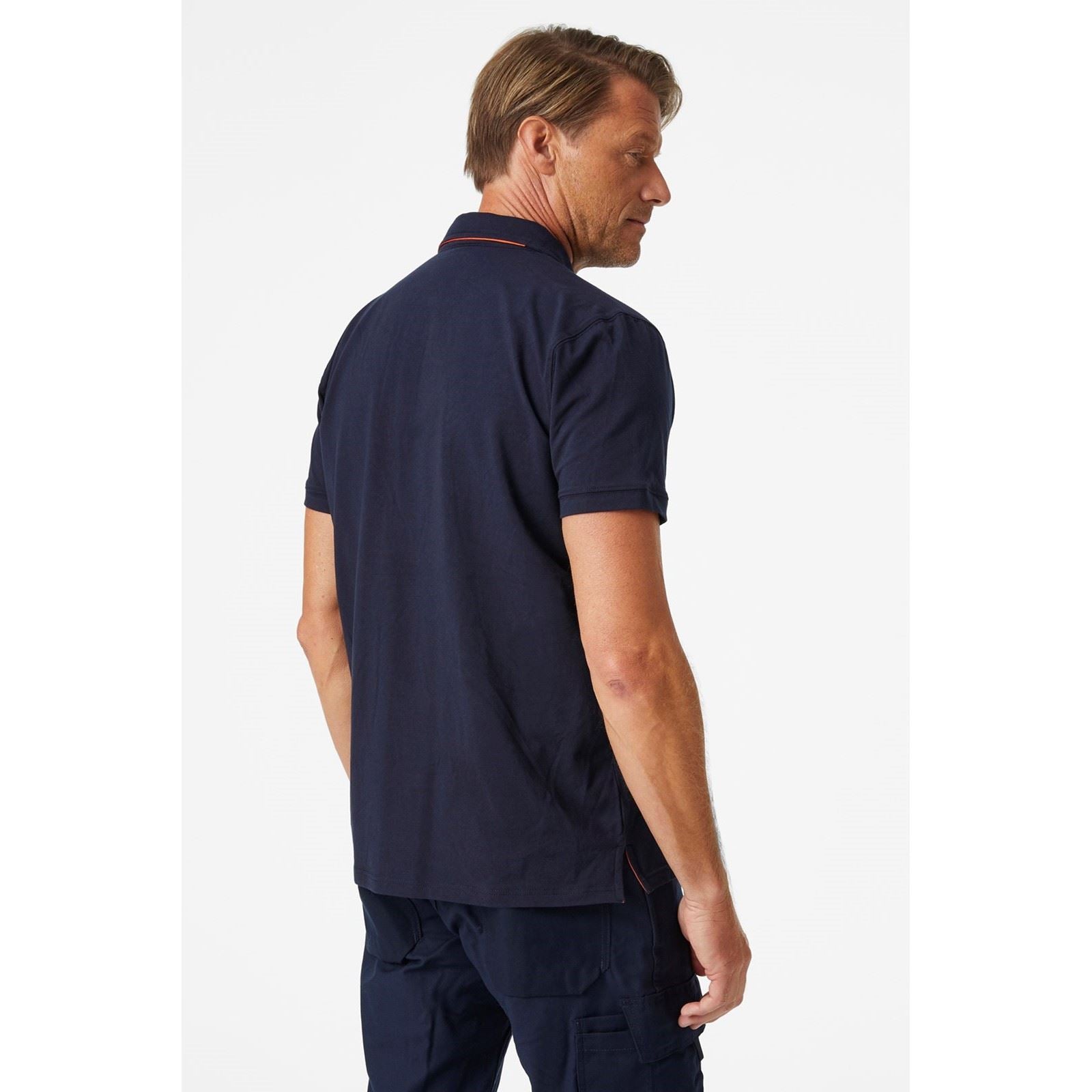 Helly Hansen Workwear Kensington T-Shirt Polo Bleu En Coton Pour Homme