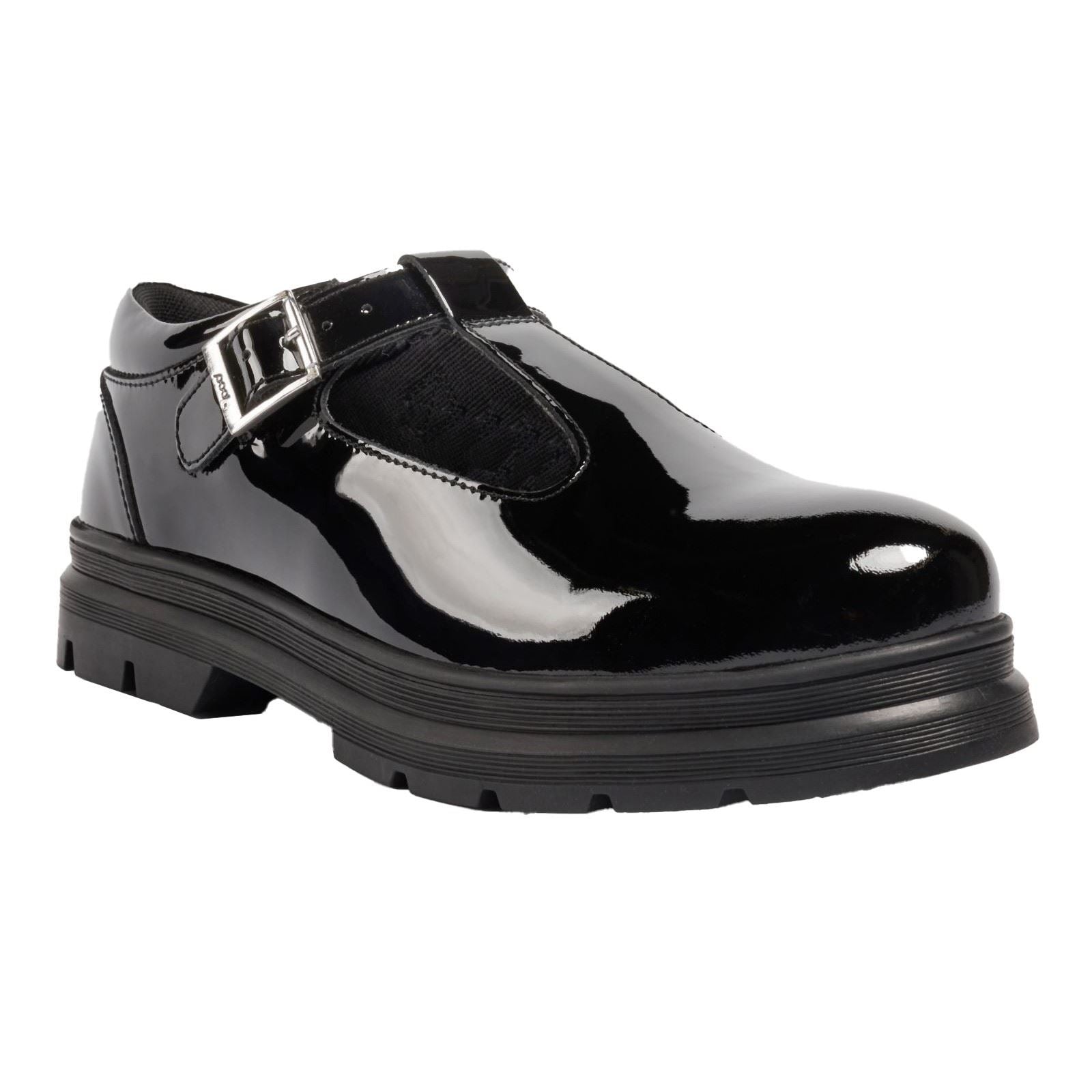 Pod Emilie Chaussures Pour Filles En Simili Cuir Noir Verni