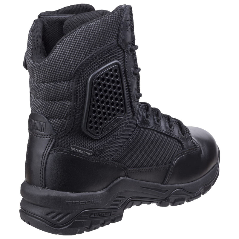Magnum  Bottes De Sécurité En Cuir Noir À Fermeture Éclair Latérale Strike Force 8.0 Wp