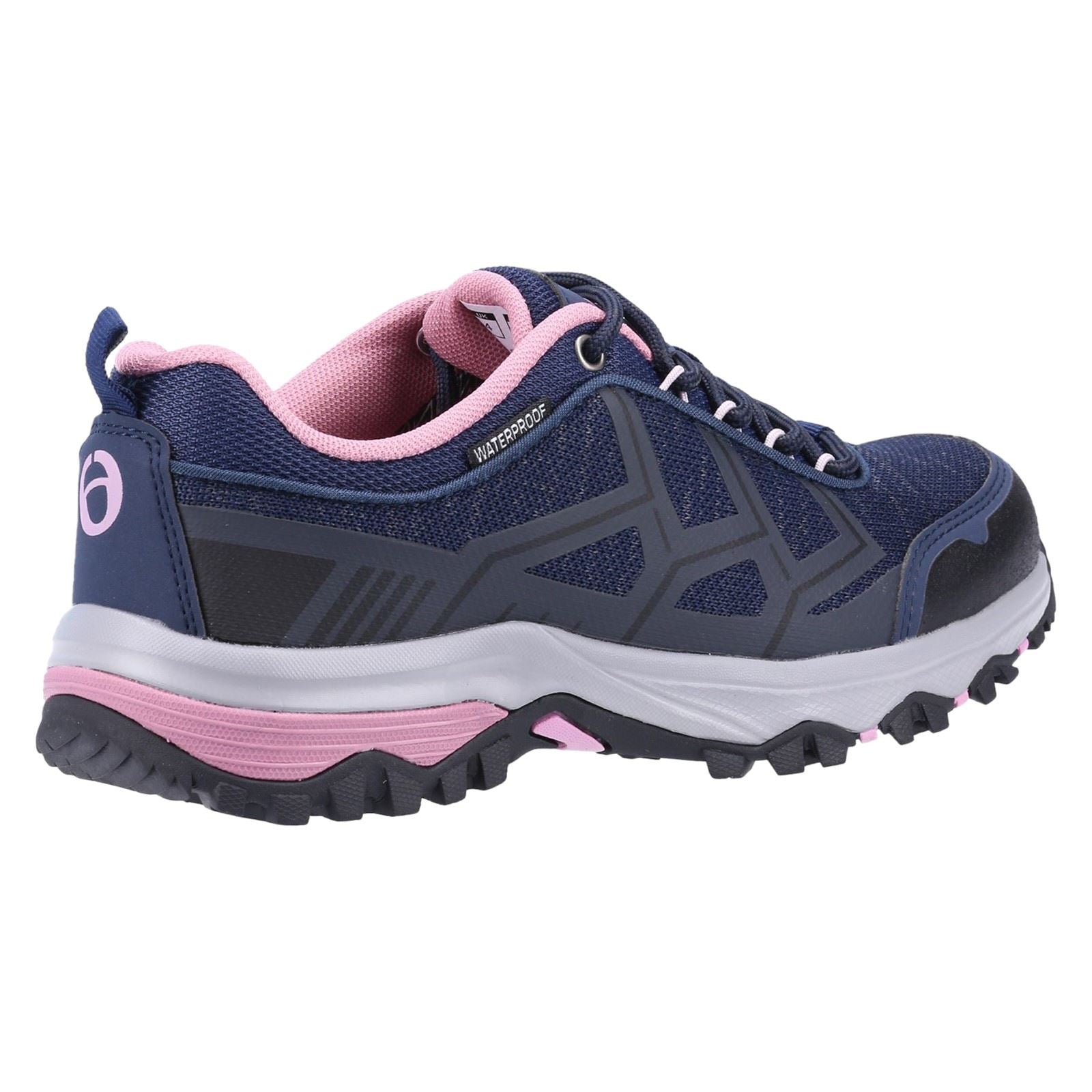 Cotswold Wychwood Low Bottes De Randonnée Pour Femmes En Plastique Recyclé Et Pu Synthétique Bleu Marine/Rose