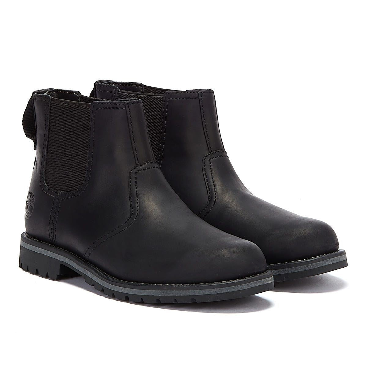 Timberland Bottes Noires Pour Hommes Larchmont Ii Chelsea
