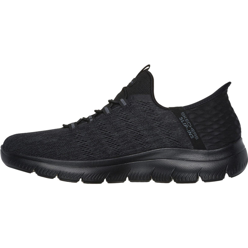 Skechers Summits Key Pace Sneakers Noires Pour Homme En Textile