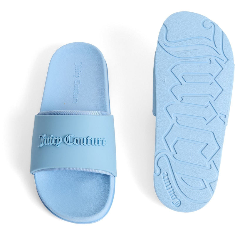 Juicy Couture Embossed Sandales Femme En Pvc Bleu Crépuscule