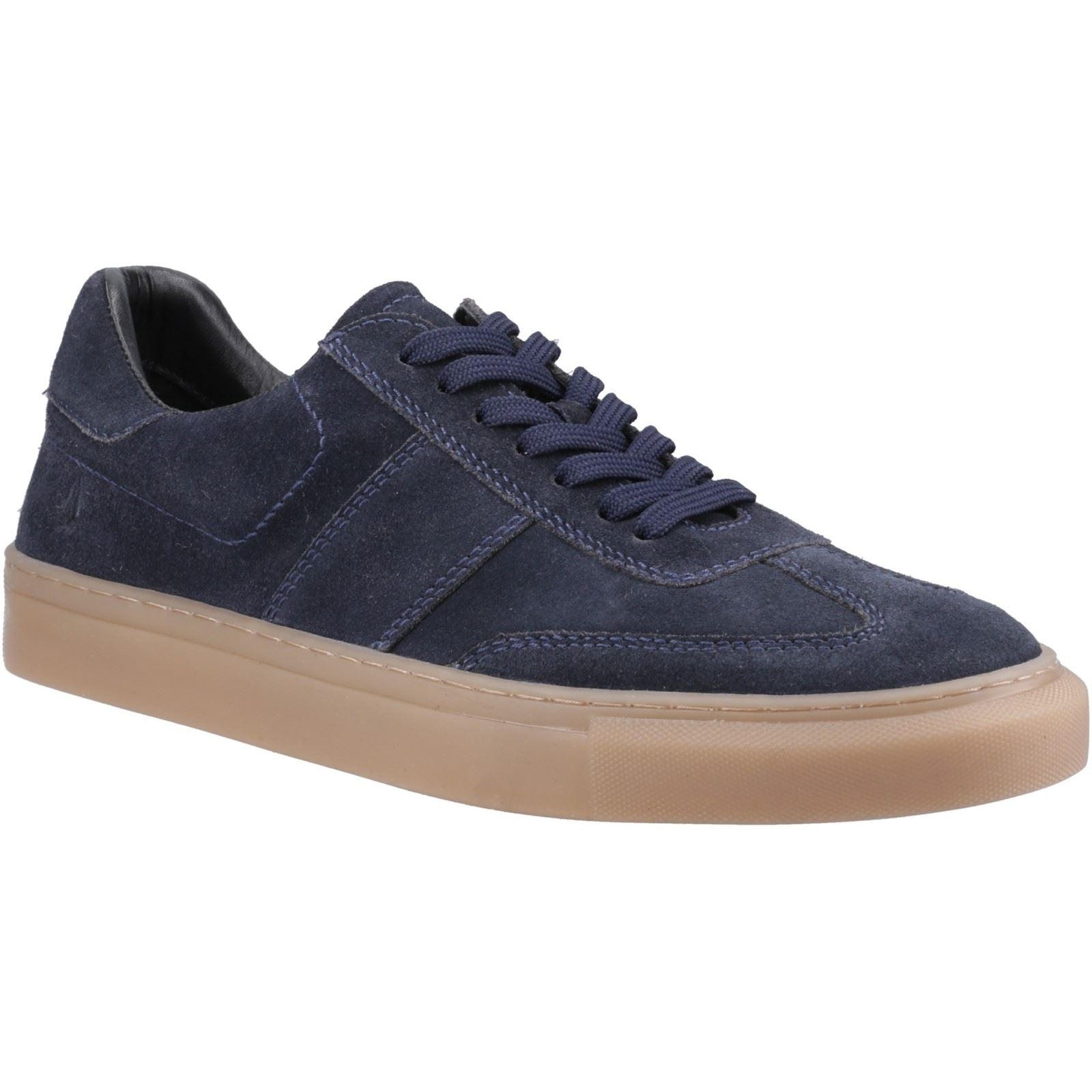 Hush Puppies Riley Chaussures De Sport En Daim Pour Homme, Bleu Marine