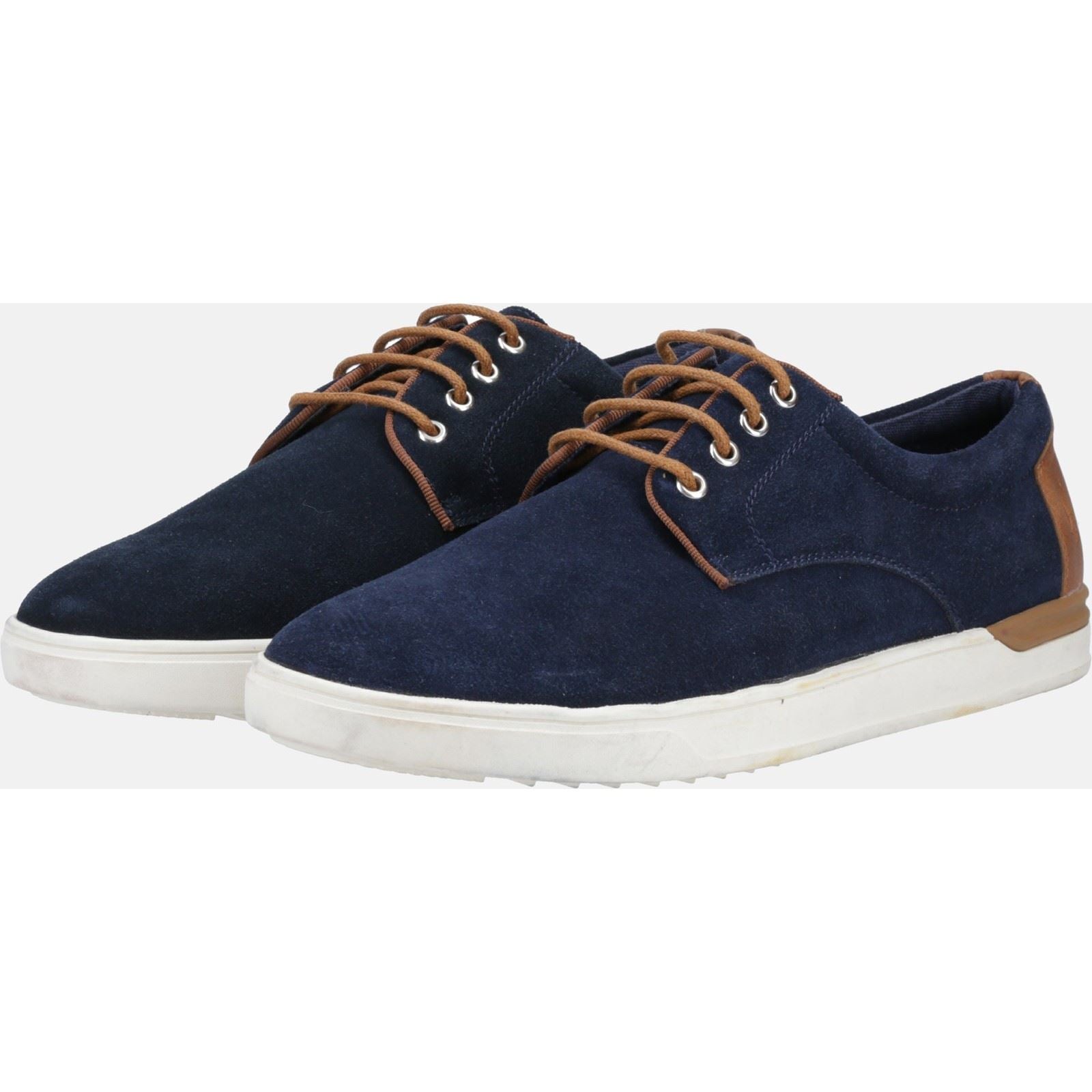 Hush Puppies Joey Chaussures À Lacets En Daim Pour Homme De Couleur Marine