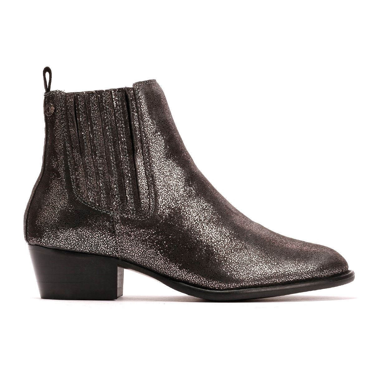 Osprey London The Janey Bottes Grises En Cuir Pour Femmes
