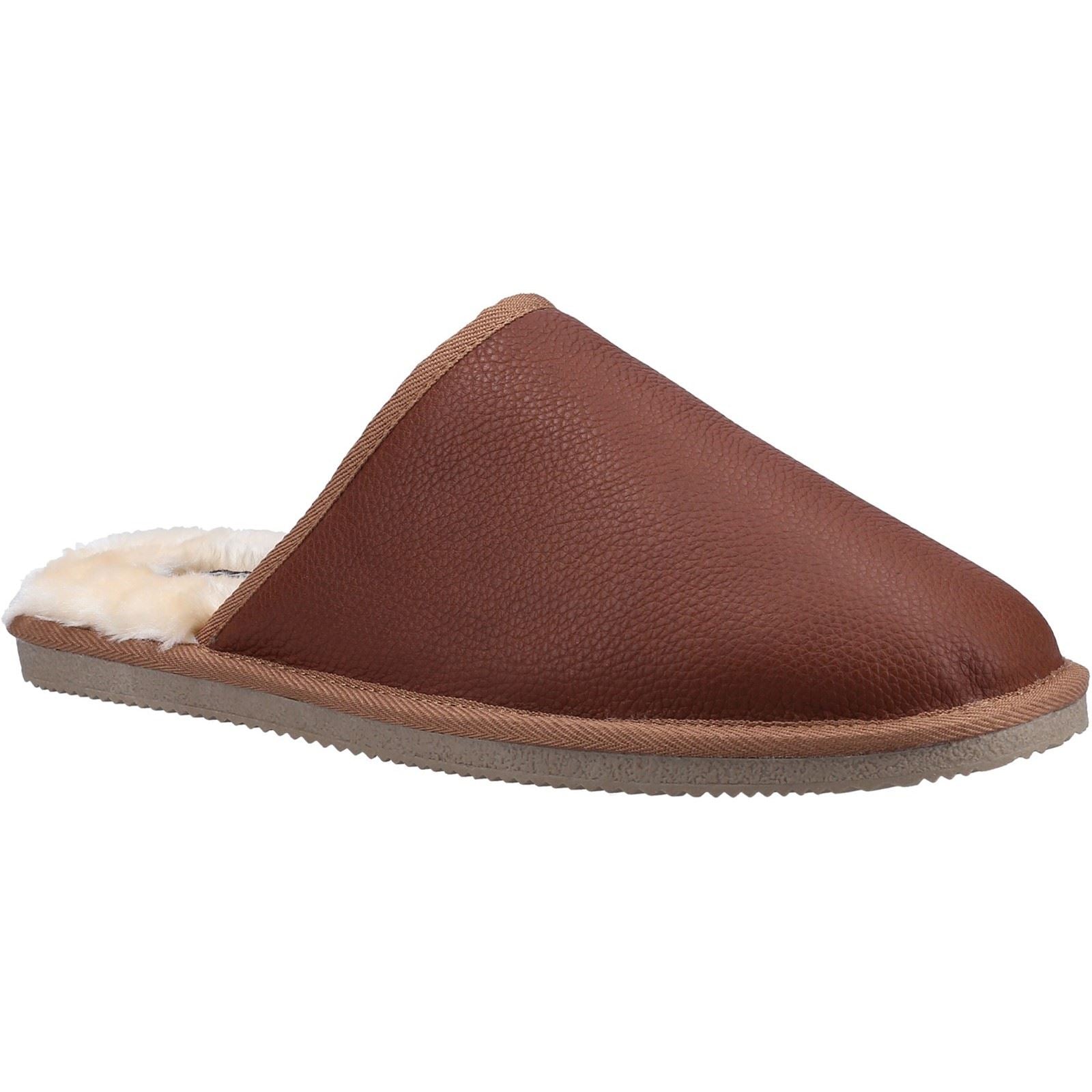 Hush Puppies Coady Chaussons Pour Hommes En Daim Couleur Beige