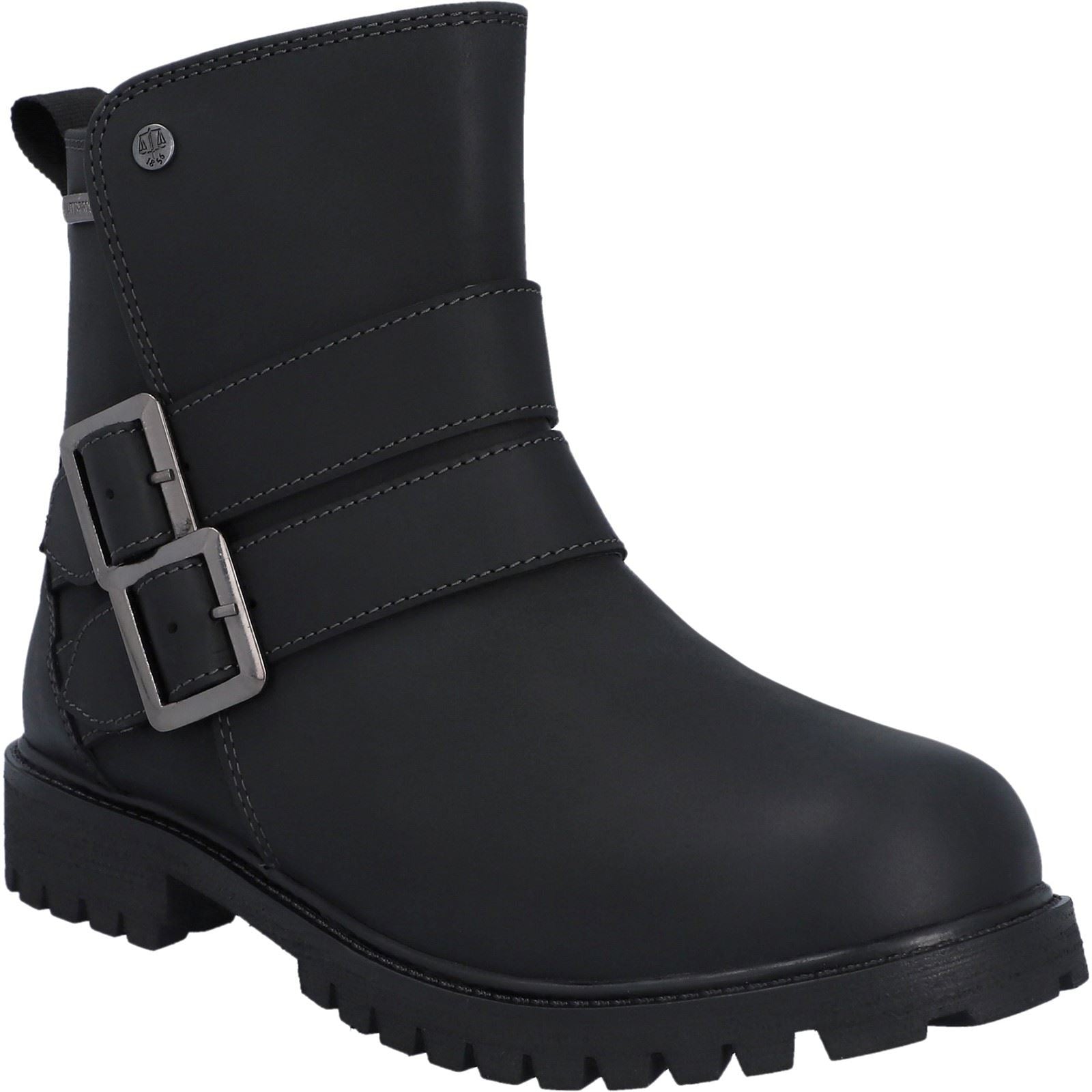 Hunter Ness Bottes Noires En Cuir Pour Femmes