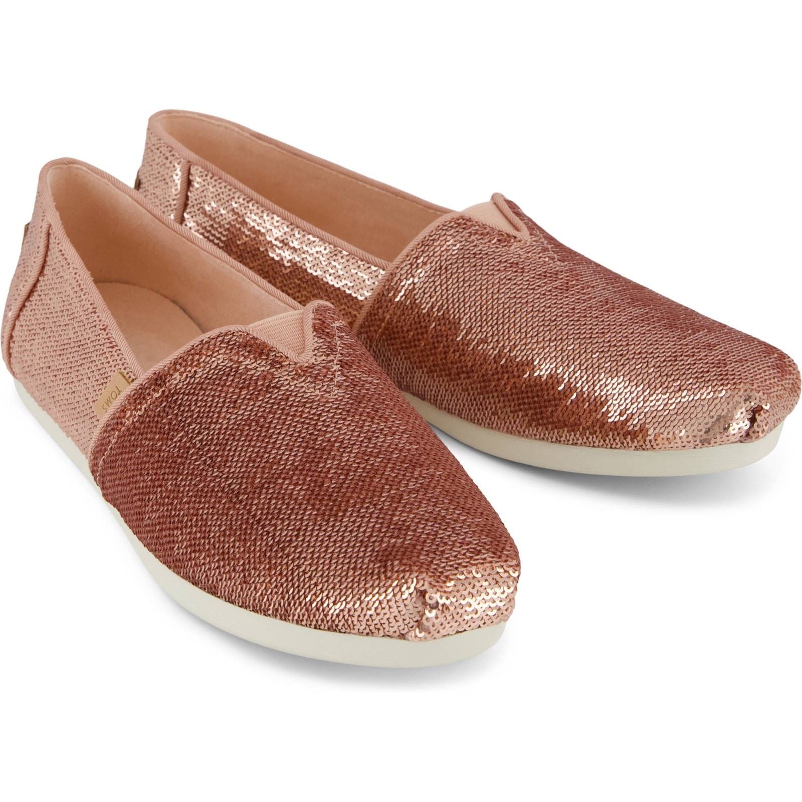 TOMS Alpargata Sequins Espadrilles Roses En Textile Pour Femmes