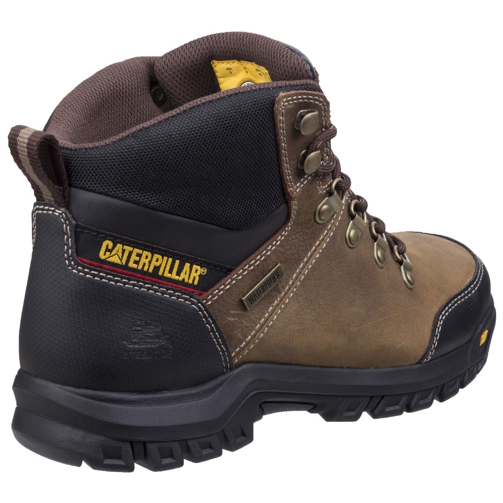 Caterpillar  Bottes De Sécurité En Cuir Brun Framework Seal
