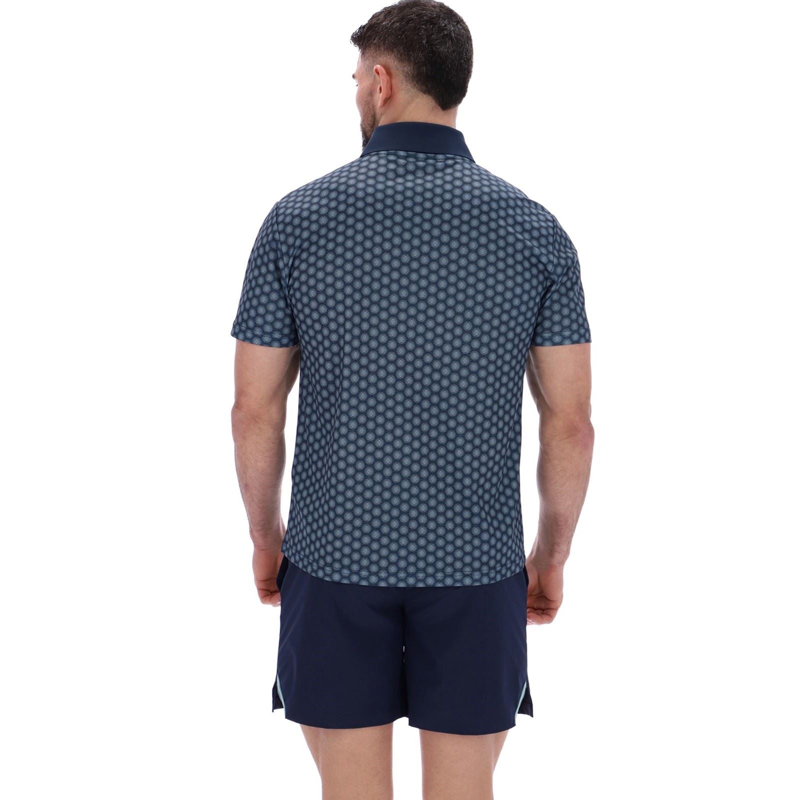 Ted Baker JAYDEN TBMTS2619 Chemises Polo Actives Pour Hommes En Polyester Bleu