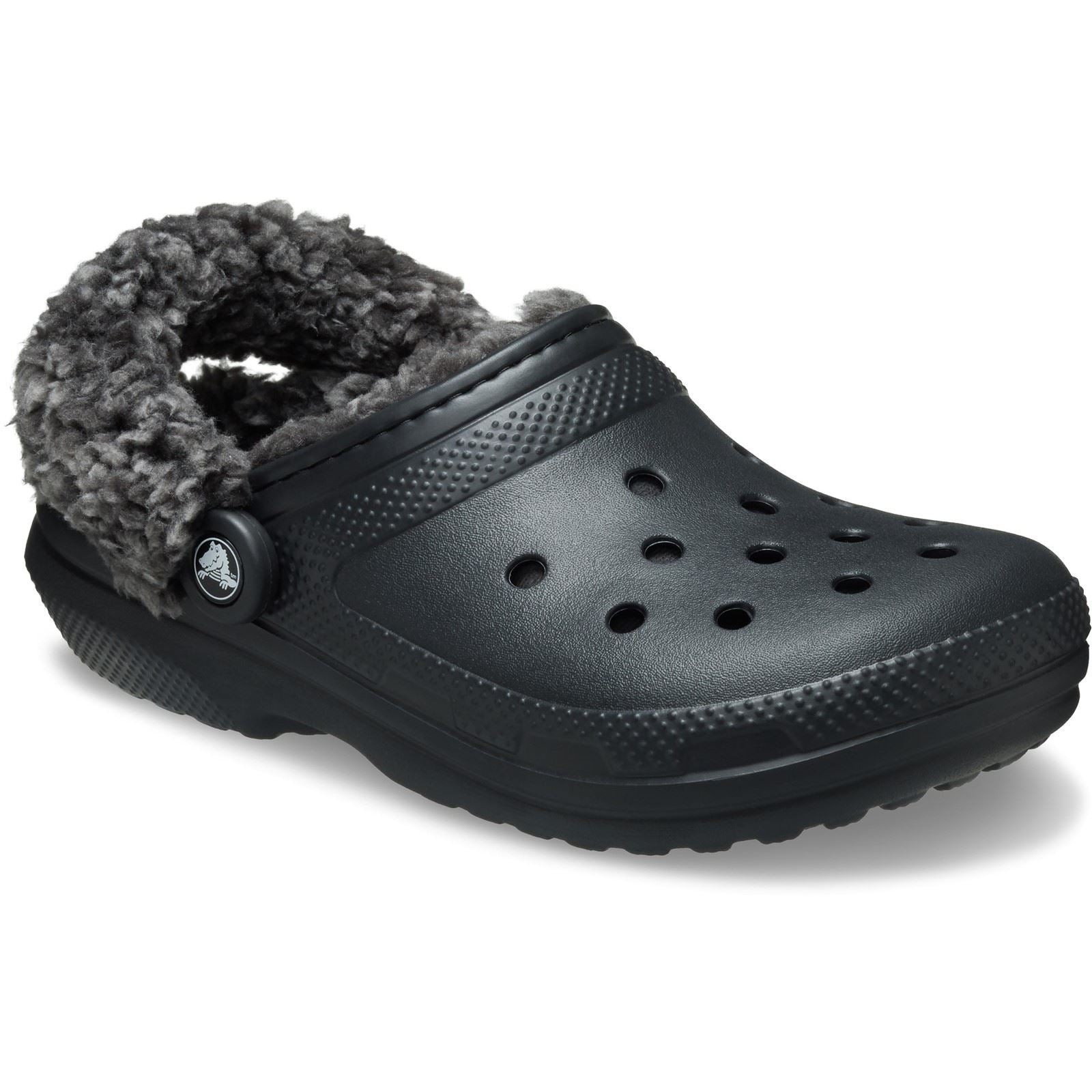 Crocs Classic Fleece Lined Sabots Noirs En Thermoplastique Pour Homme