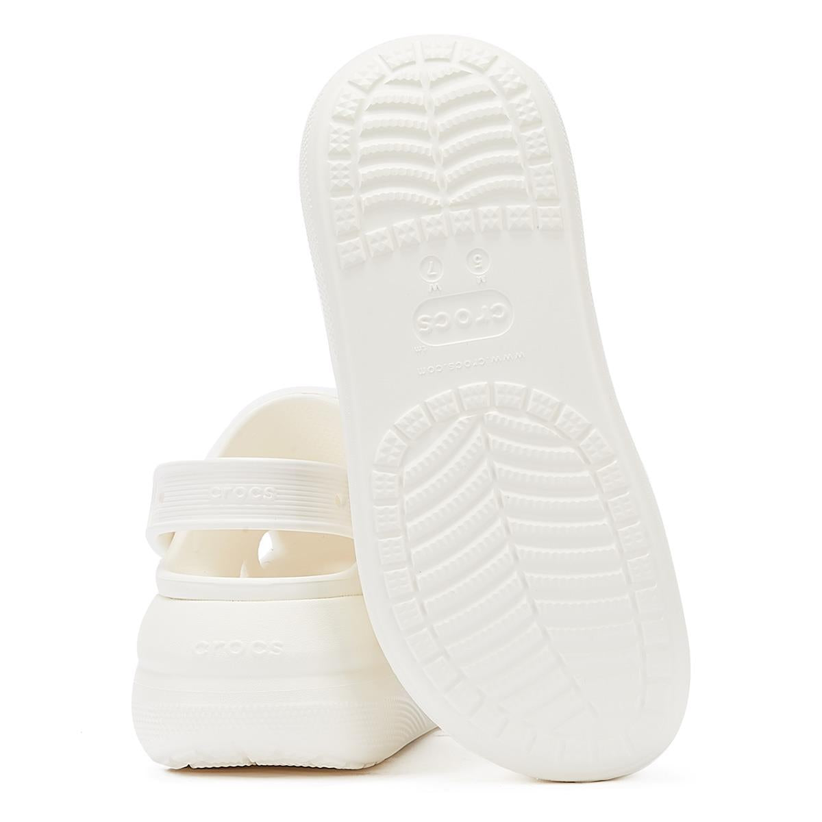 Crocs Classic Crush Clog Womens White Sandal