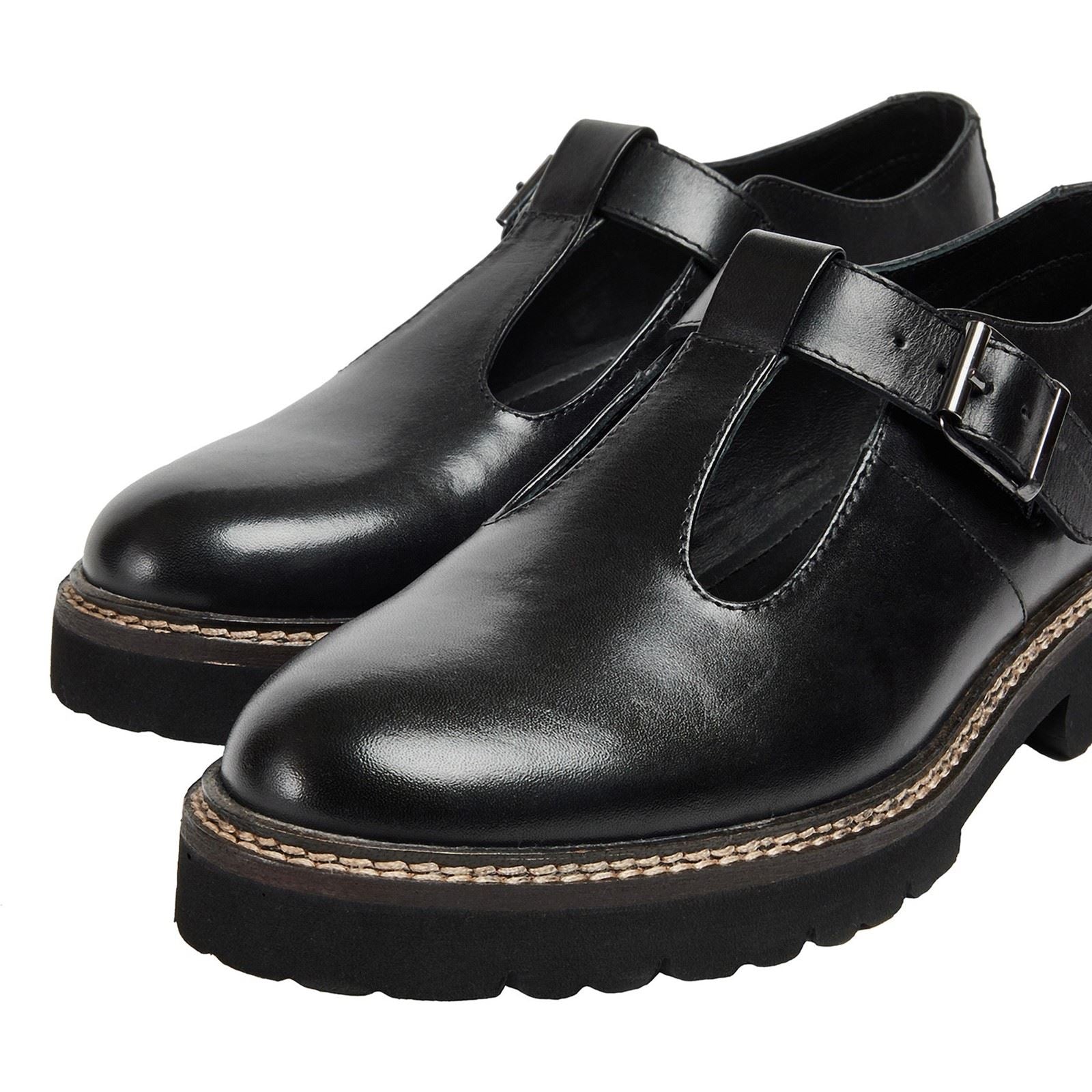 Pod Kylee Chaussures Noires En Cuir Pour Femmes