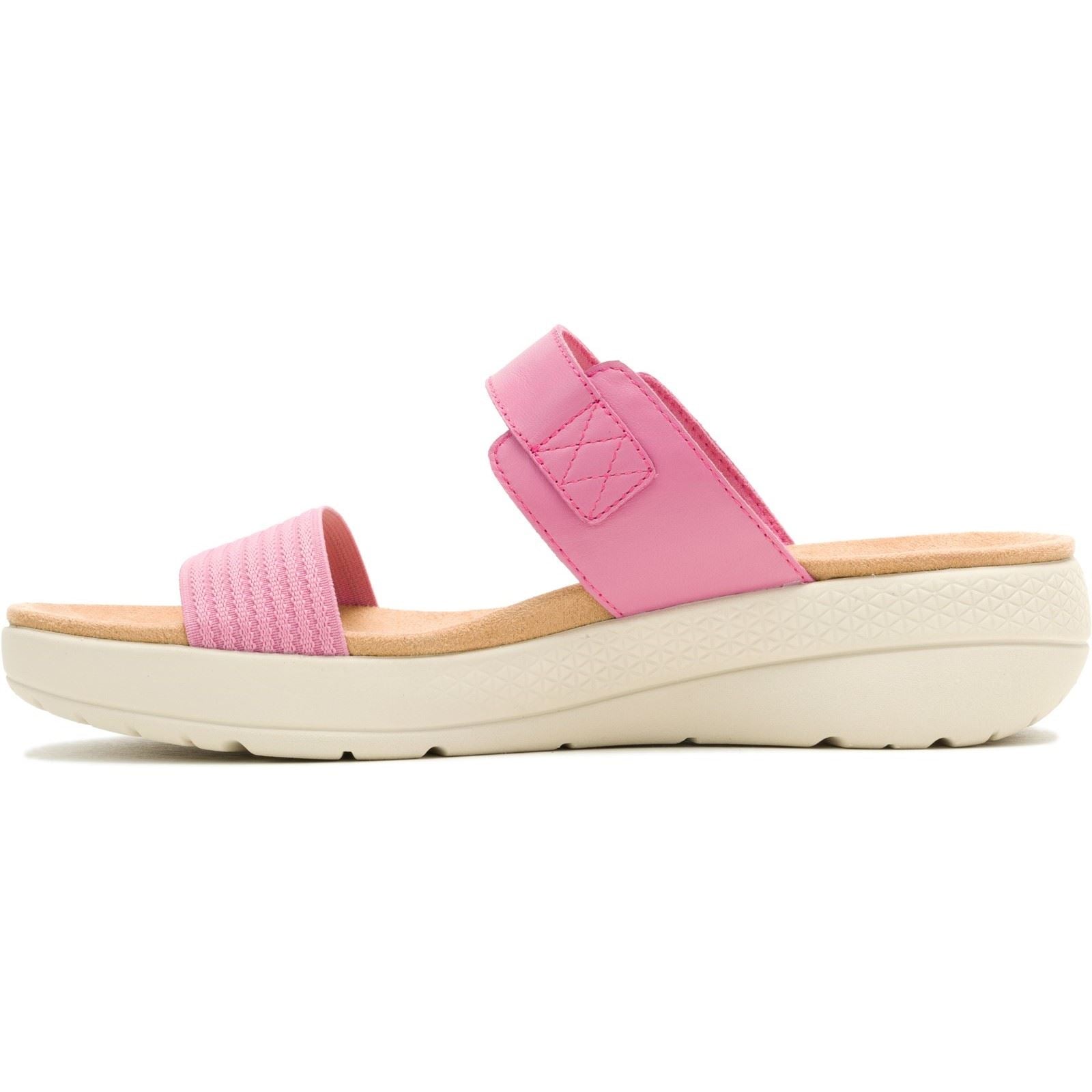 Hush Puppies Breathe Gore Sandales En Cuir Pour Femmes Roses