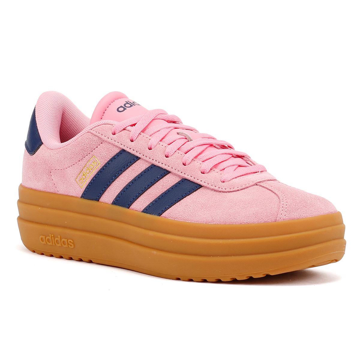 Adidas VL Court Bold Baskets Roses En Cuir Pour Femmes