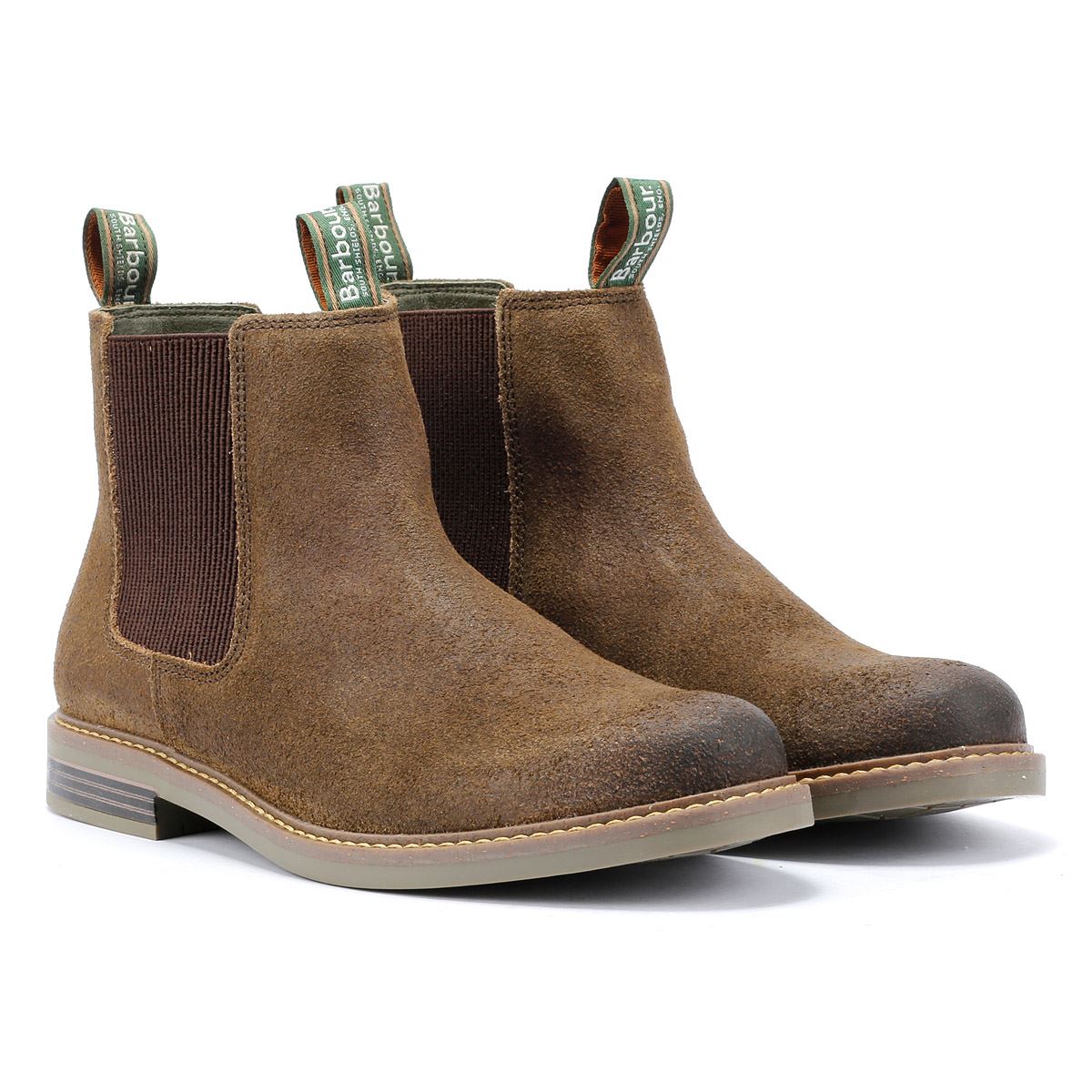 Barbour Farsley Bottes En Daim Pour Hommes, Marron
