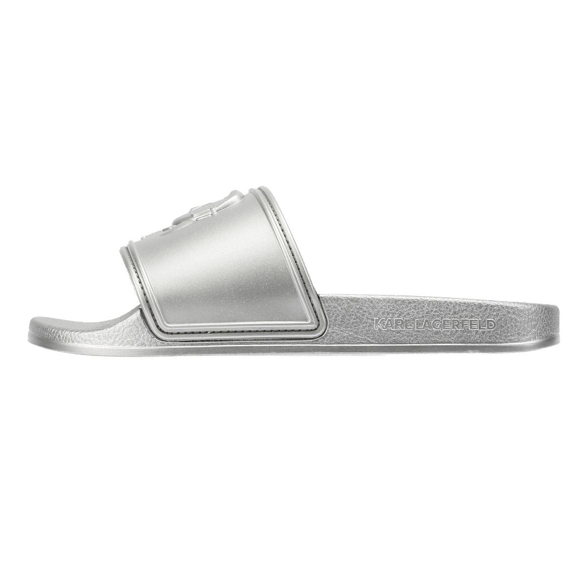Karl Lagerfeld Kondo 2.0 Karl NFT Sandales Argentées Pour Femmes