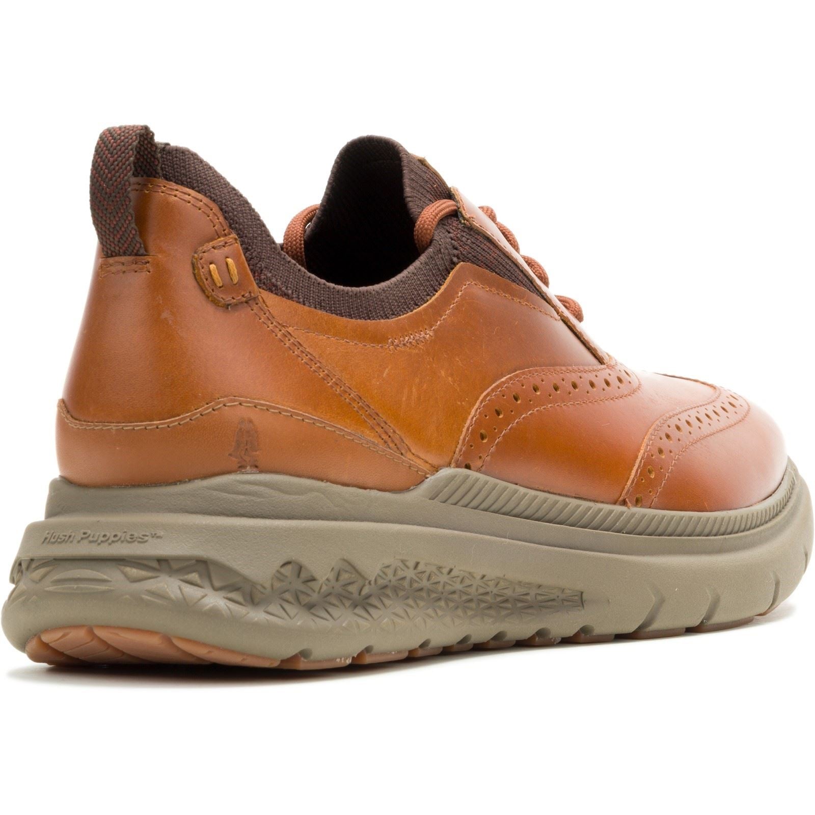 Hush Puppies Excel Chaussures En Cuir Pour Homme À Lacets Couleur Cognac