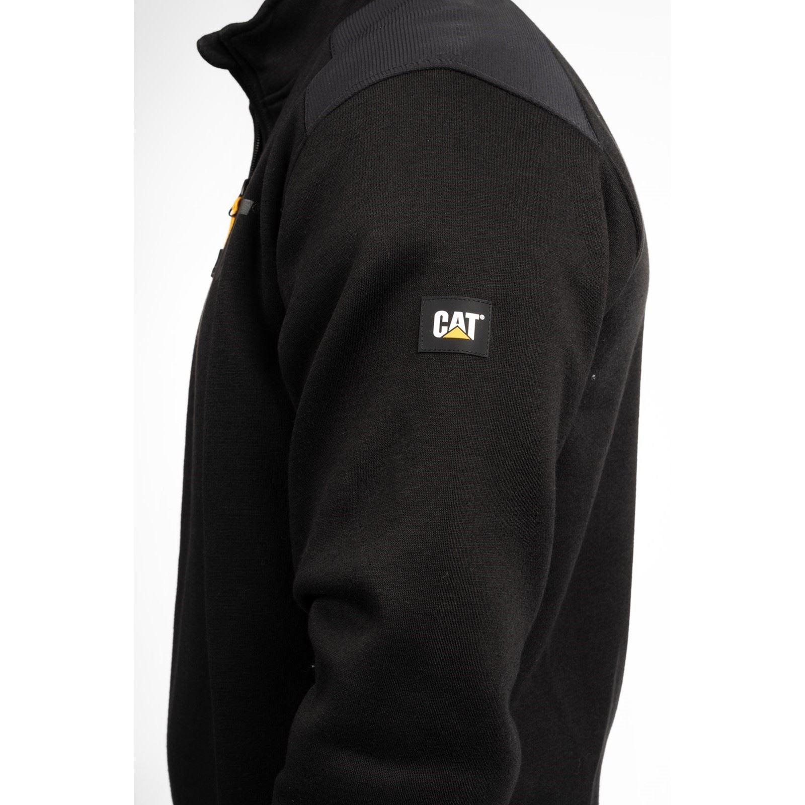 Caterpillar Essential 1/4 Zip Sweatshirt Noir Pour Homme En Polyester