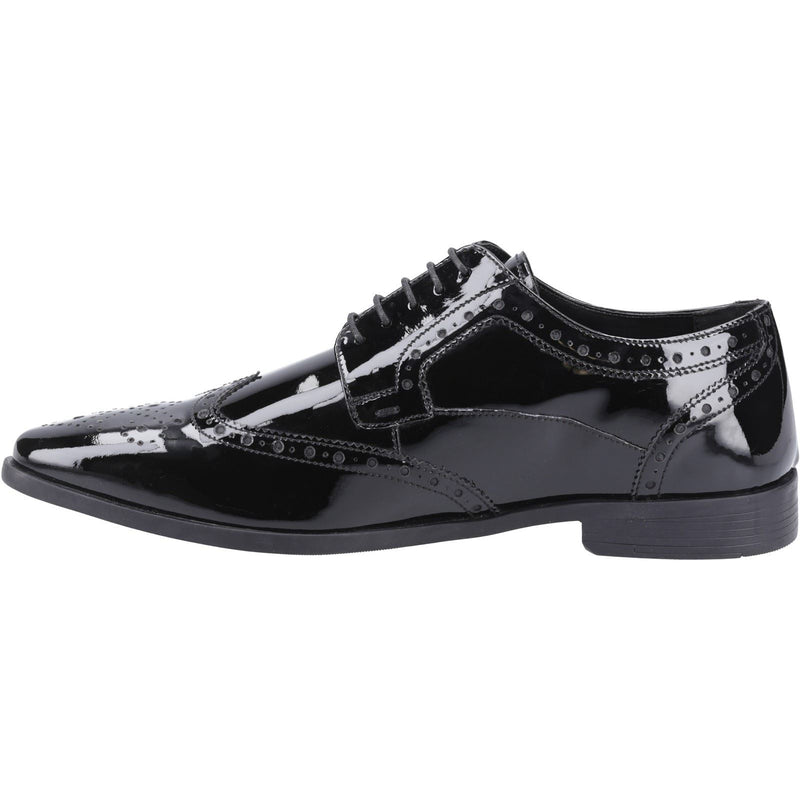 Hush Puppies Elliot Chaussures Richelieu Noires En Cuir Pour Hommes