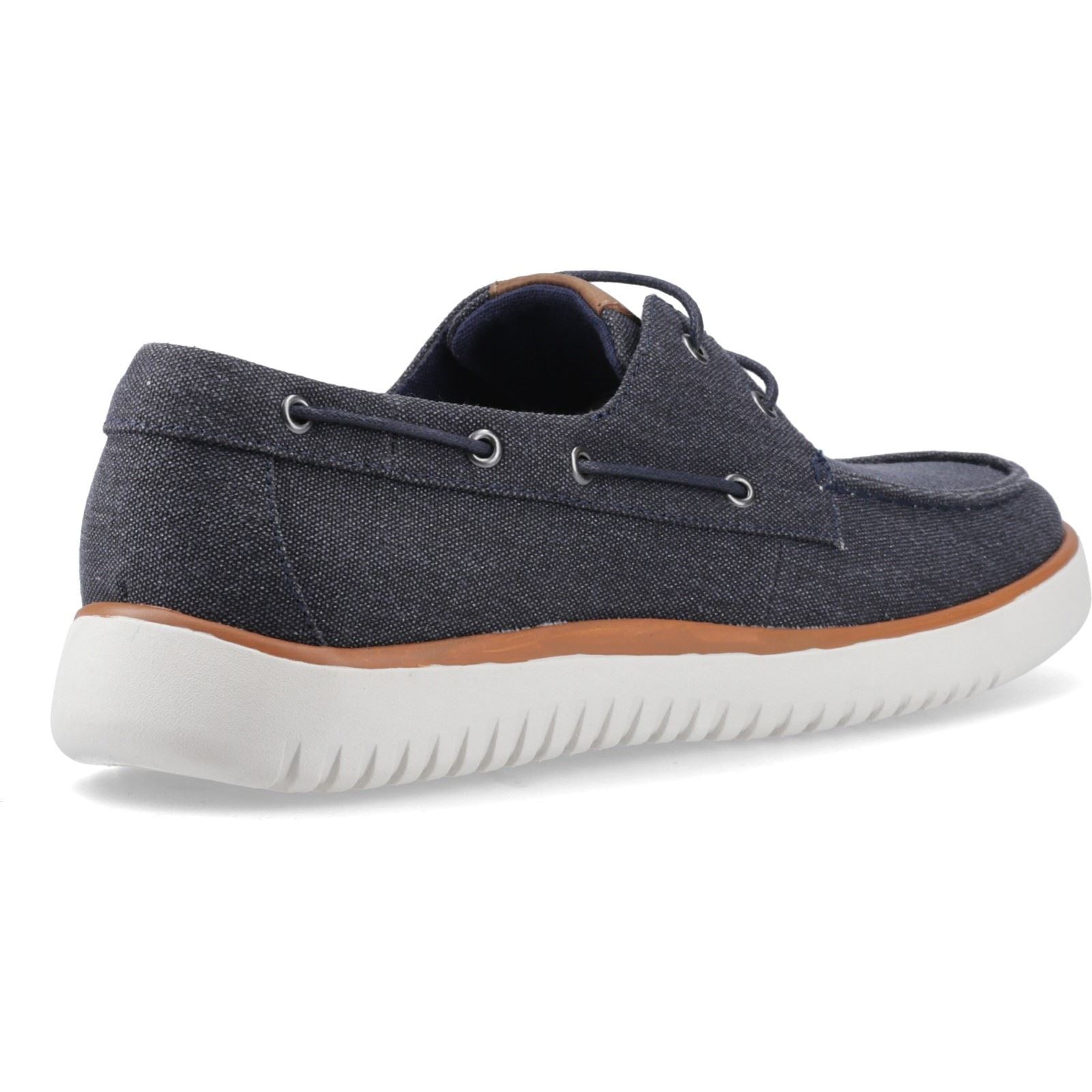 Hush Puppies Daniel Canvas Boat Shoe Baskets De Bateau En Toile Pour Hommes, Couleur Marine