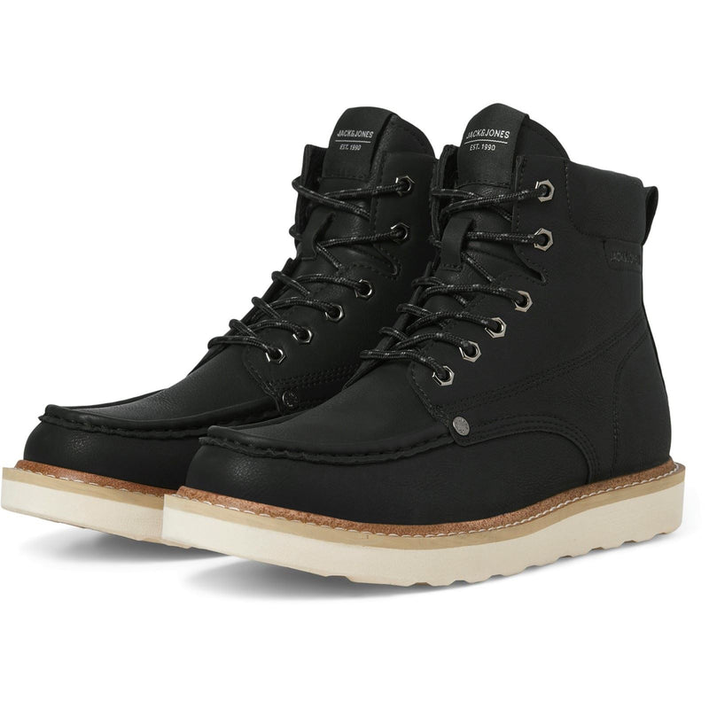 Jack & Jones Archway Moc Bottes De Chelsea Anthracite En Polyuréthane Pour Hommes