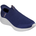 Skechers Ultra Flex 3.0 Smooth Step Baskets Homme En Toile Bleu Marine