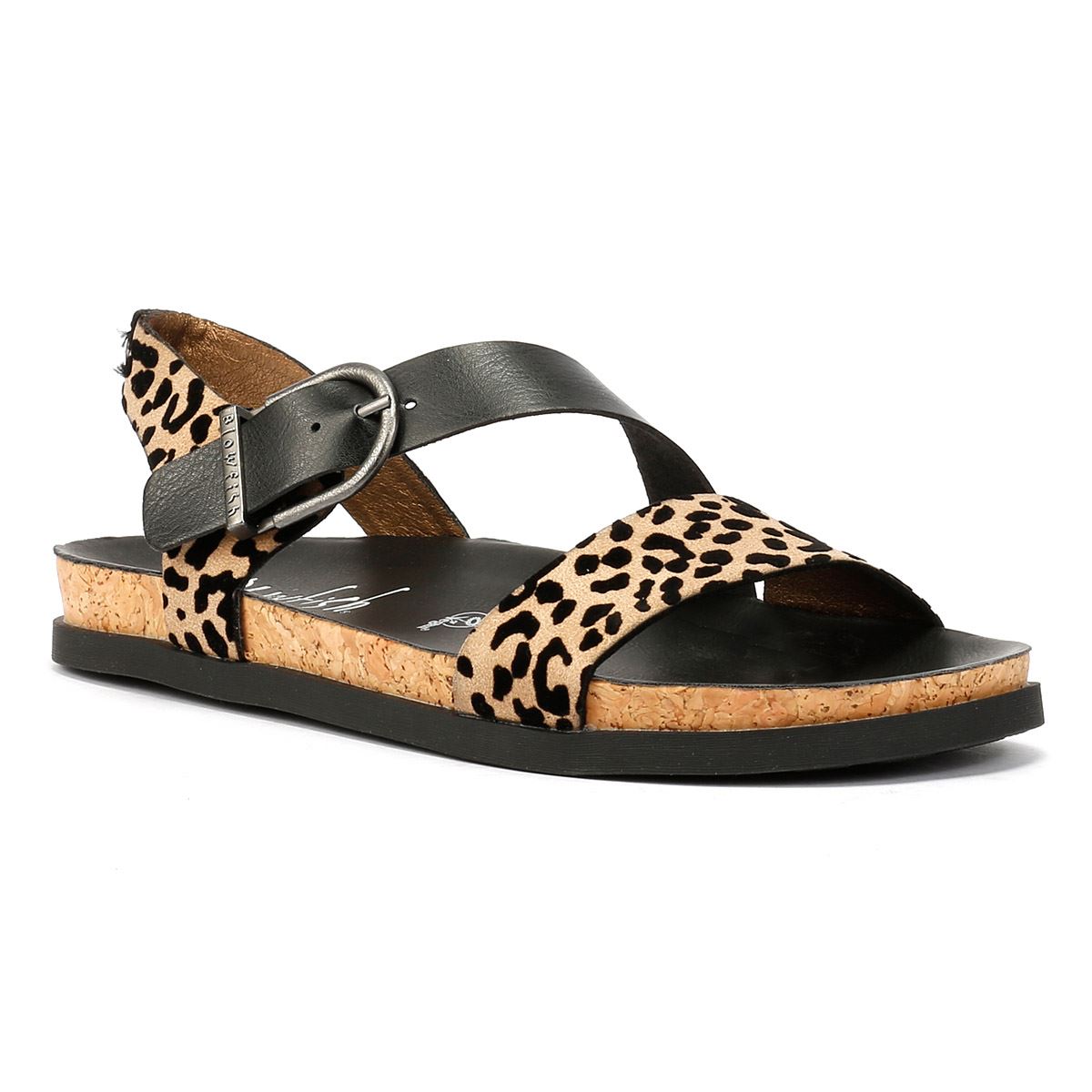 Blowfish Malibu Lance Sandales Noires Pour Femmes