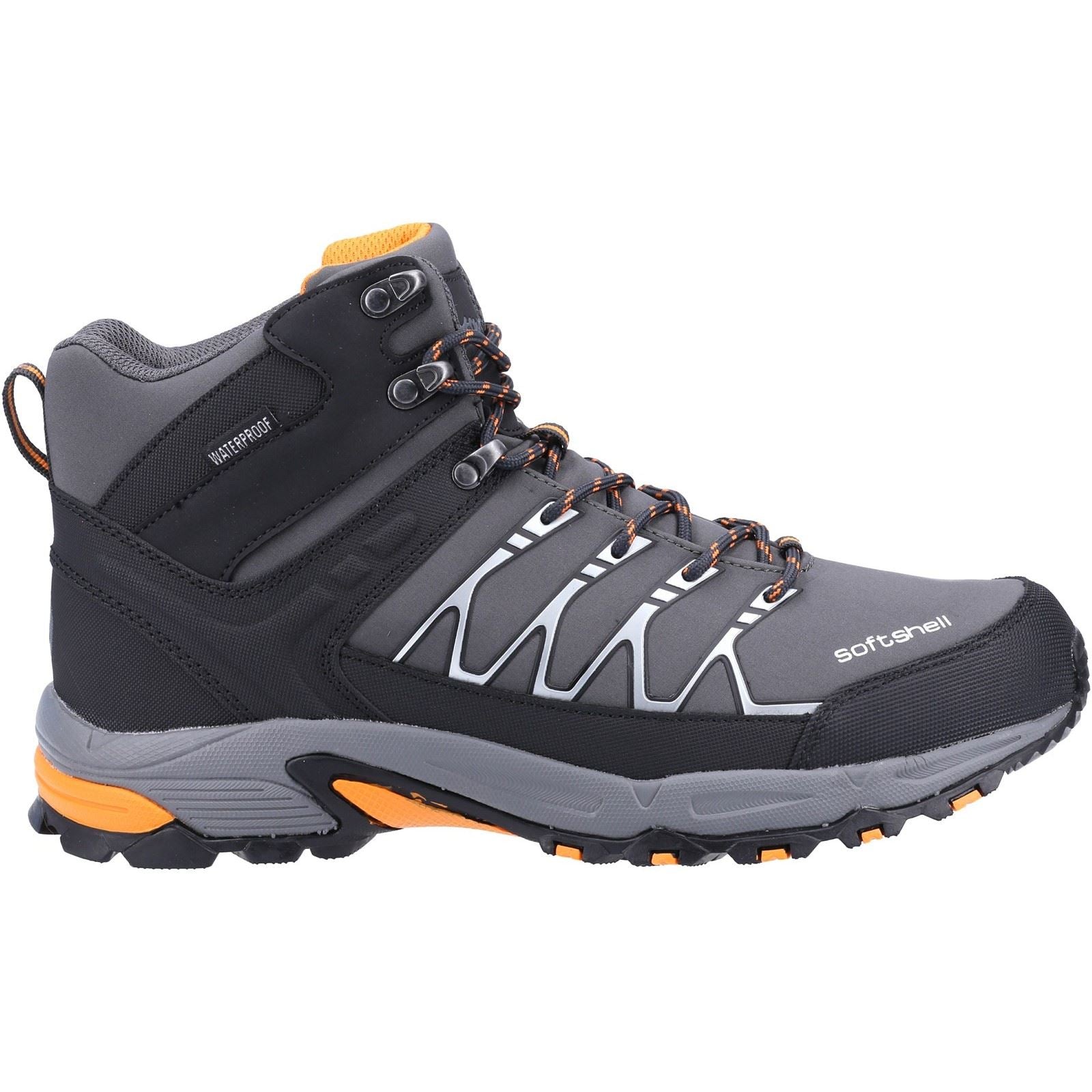 Cotswold Abbeydale Mid Bottes De Randonnée Grises/Oranges Pour Hommes