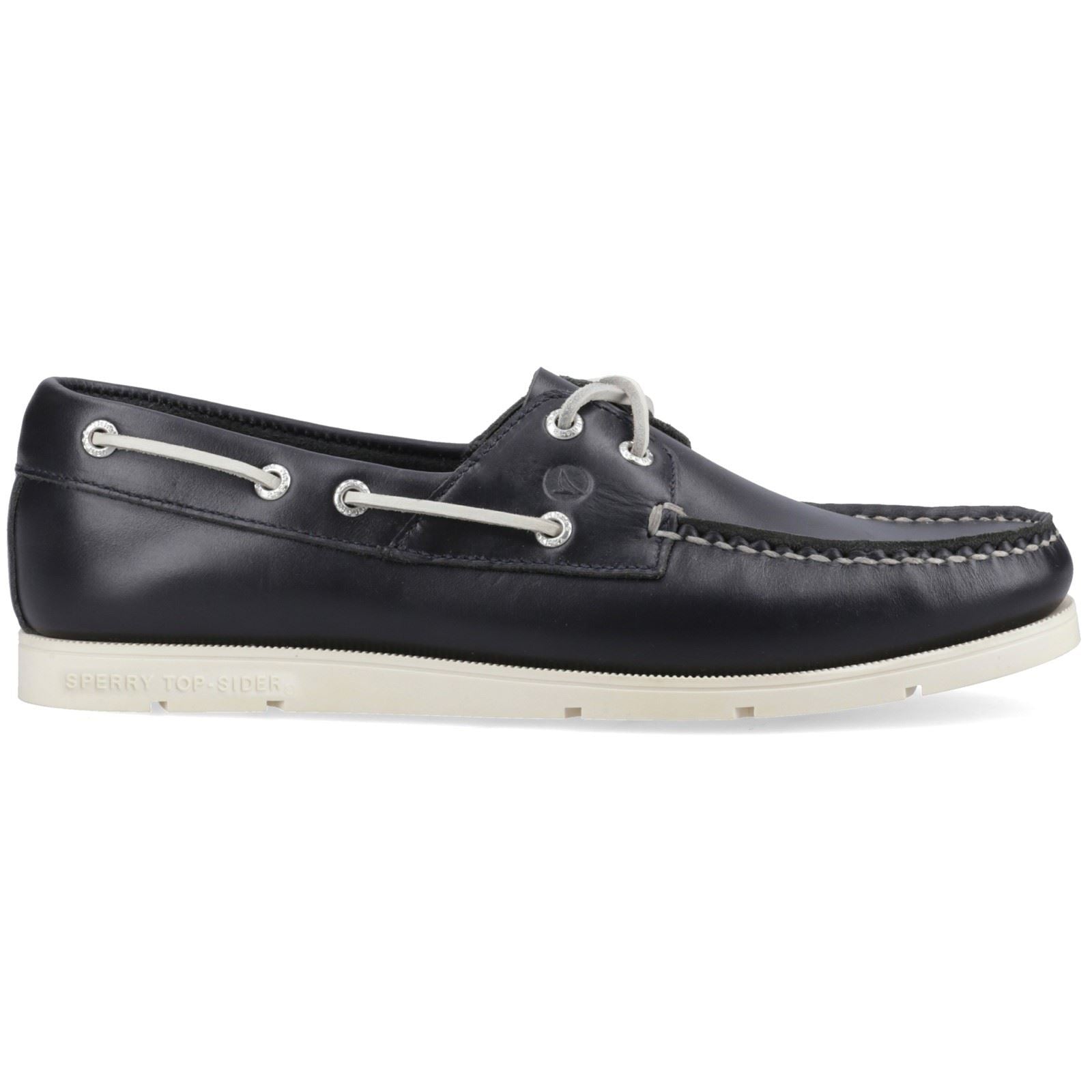 Sperry Oakland 2 Eye Boat Chaussures De Bateau Pour Hommes En Cuir Navy