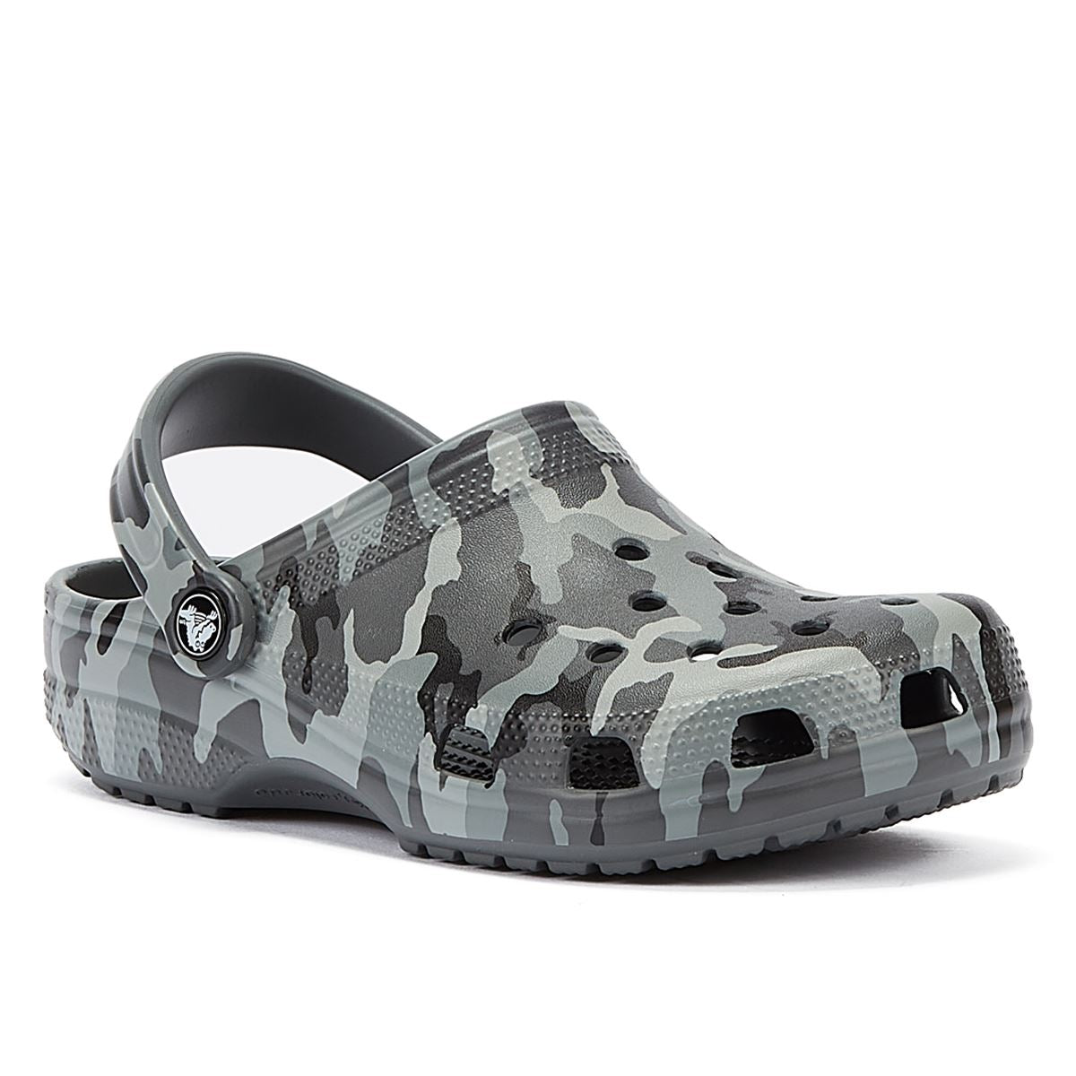 Sandale Crocs Classic imprimé camouflage gris