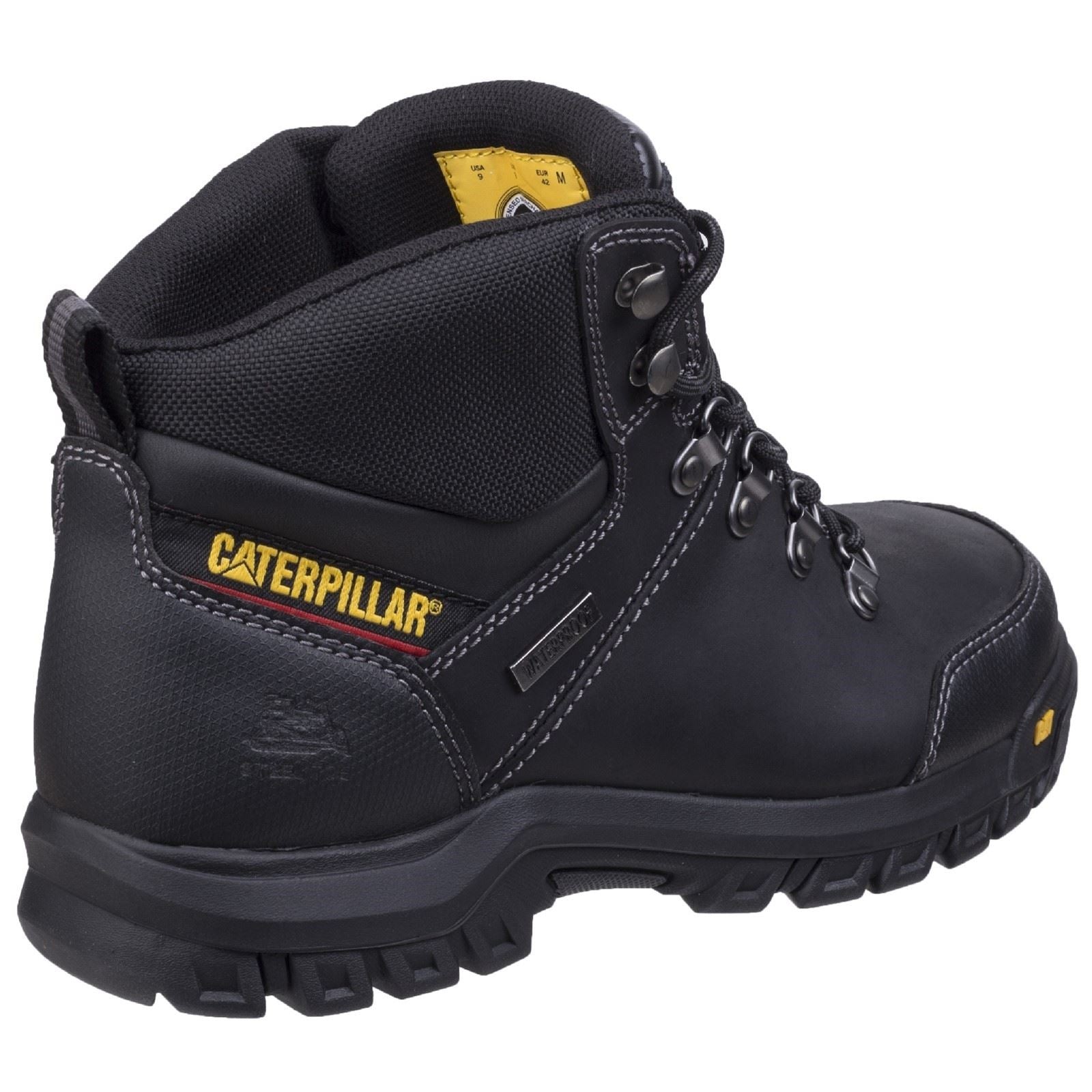 Caterpillar  Bottes De Sécurité Noires En Cuir Framework
