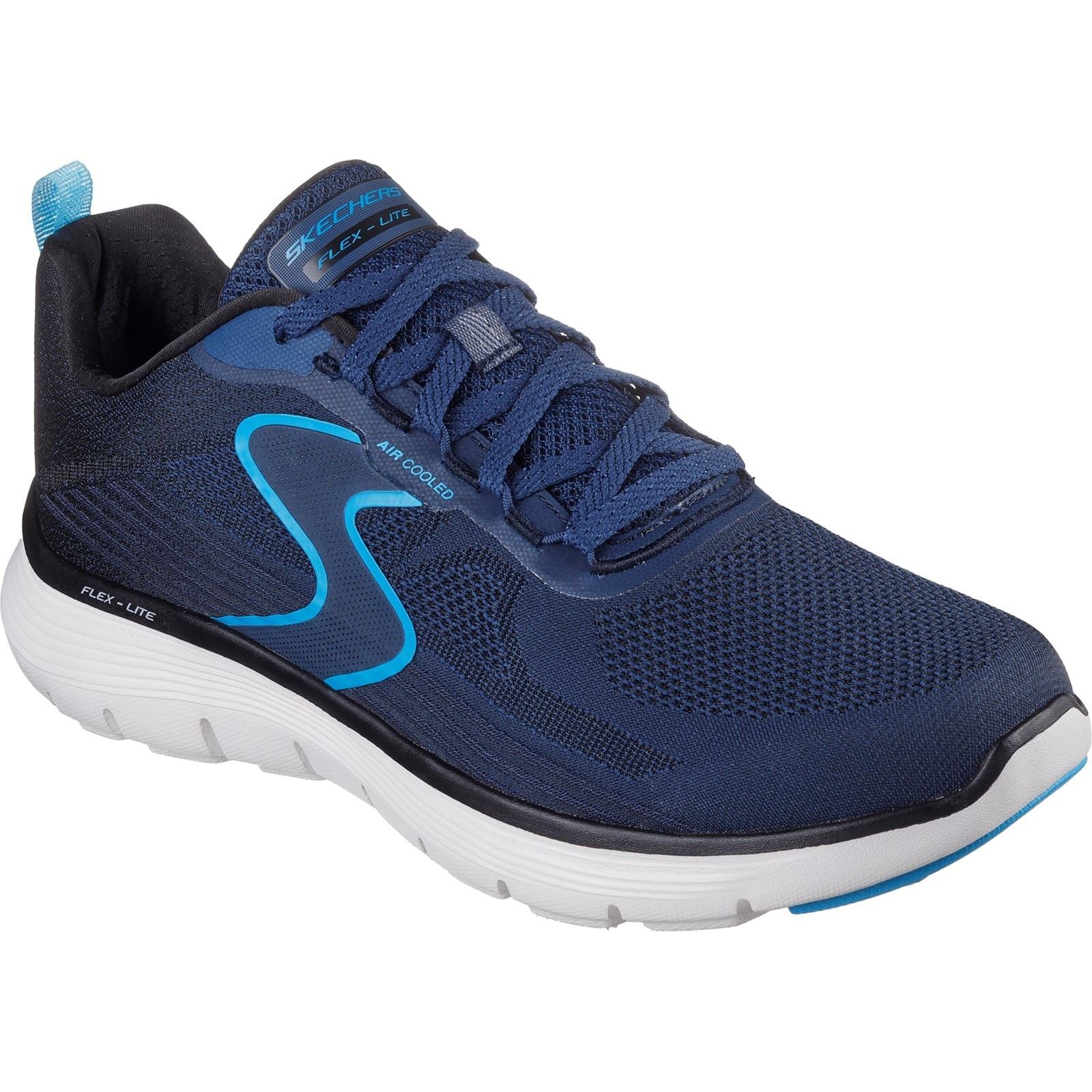 Skechers Flex Advantage 5.0 Spreelo Chaussures De Sport Homme En Synthétique Bleu Marine/Bleu