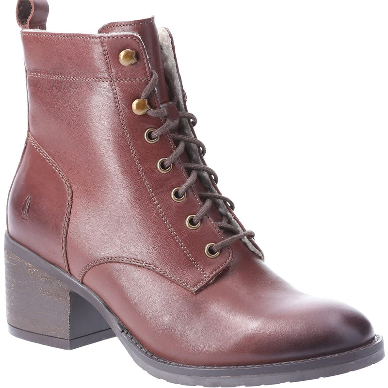 Hush Puppies Harriet Bottes Marron En Cuir Pour Femmes
