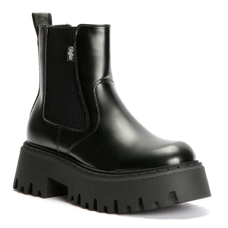 Buffalo Aspen Chelsea Bottes Noires Pour Femmes