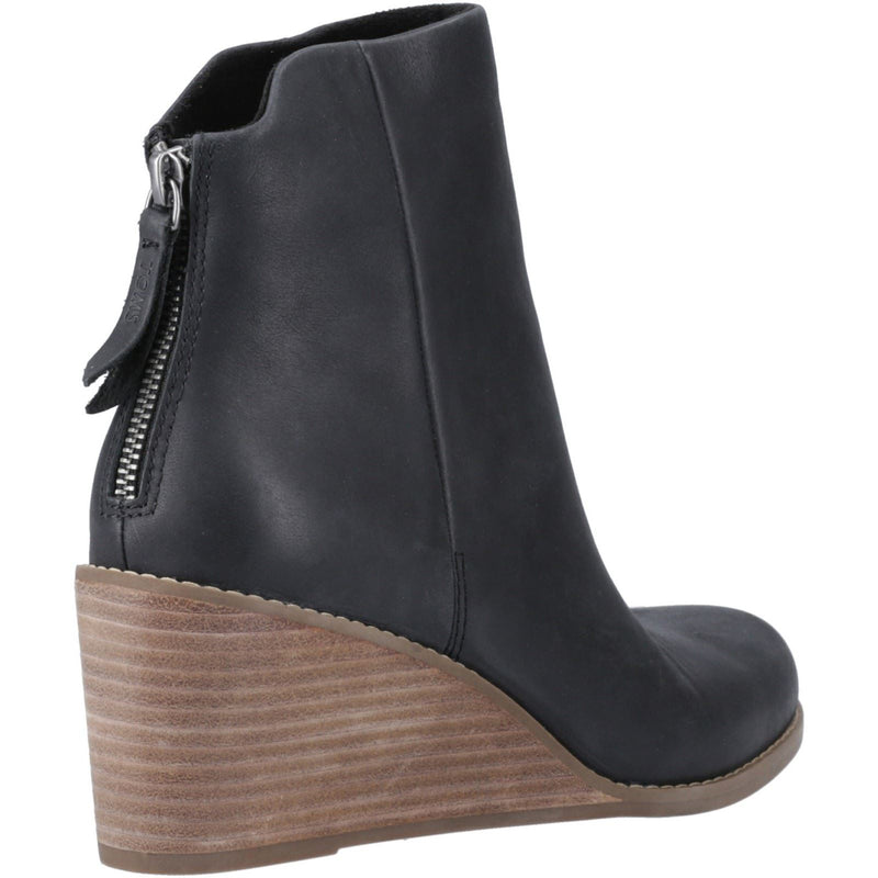 TOMS Casey Bottes En Cuir Noires Pour Femmes