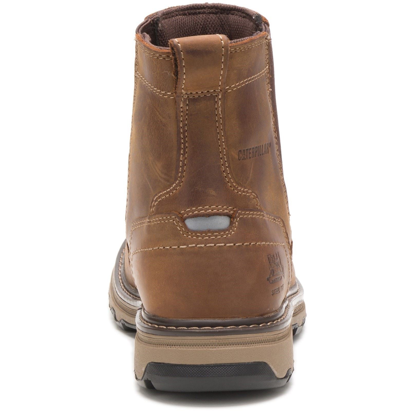 Caterpillar  Bottes De Sécurité En Cuir Pelton Beige Foncé