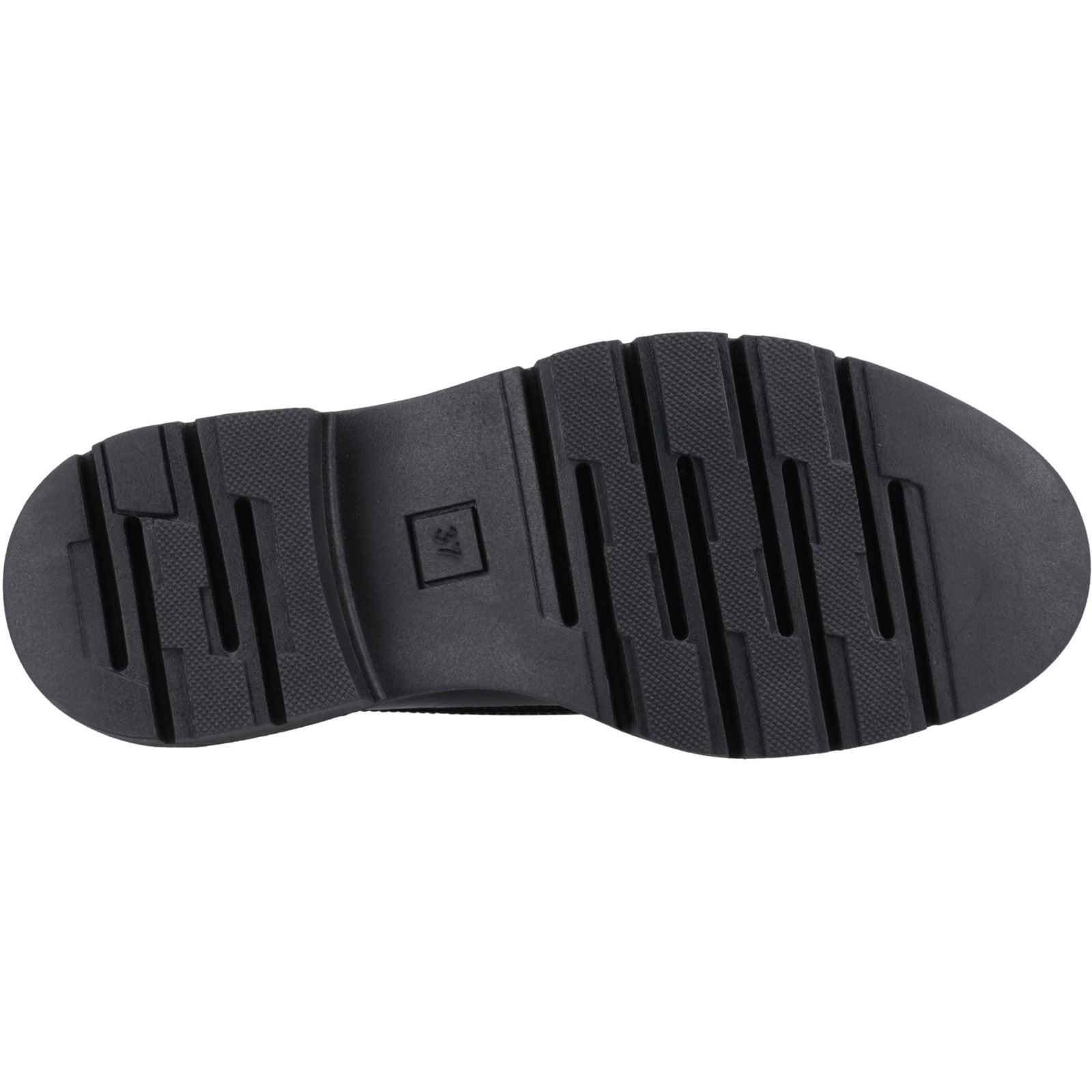 Hush Puppies Reece Mocassins Noirs En Cuir Pour Femmes
