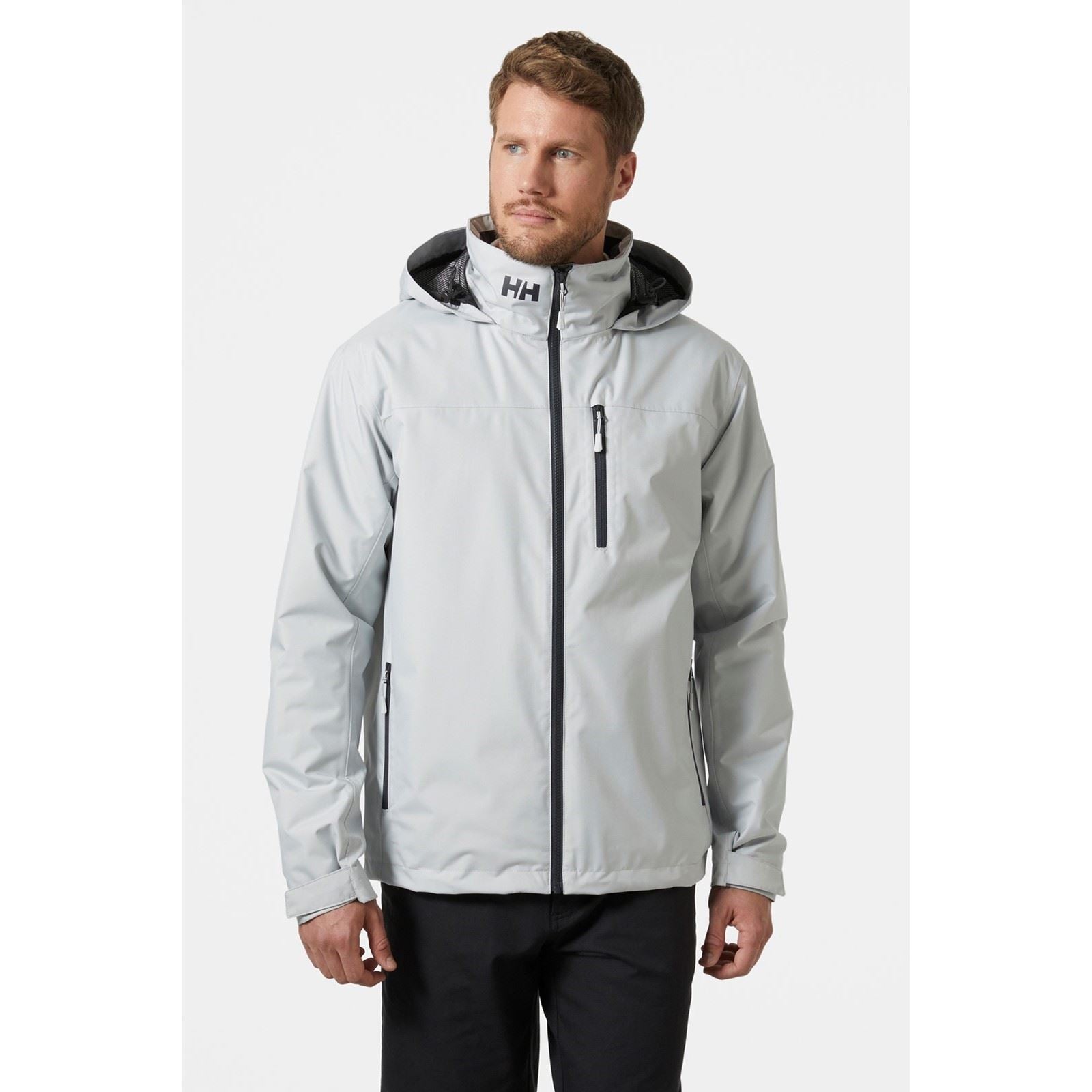 Helly Hansen Sport Crew Hooded Midlayer Sailing 2.1 Veste De Navigation Grise Pour Homme