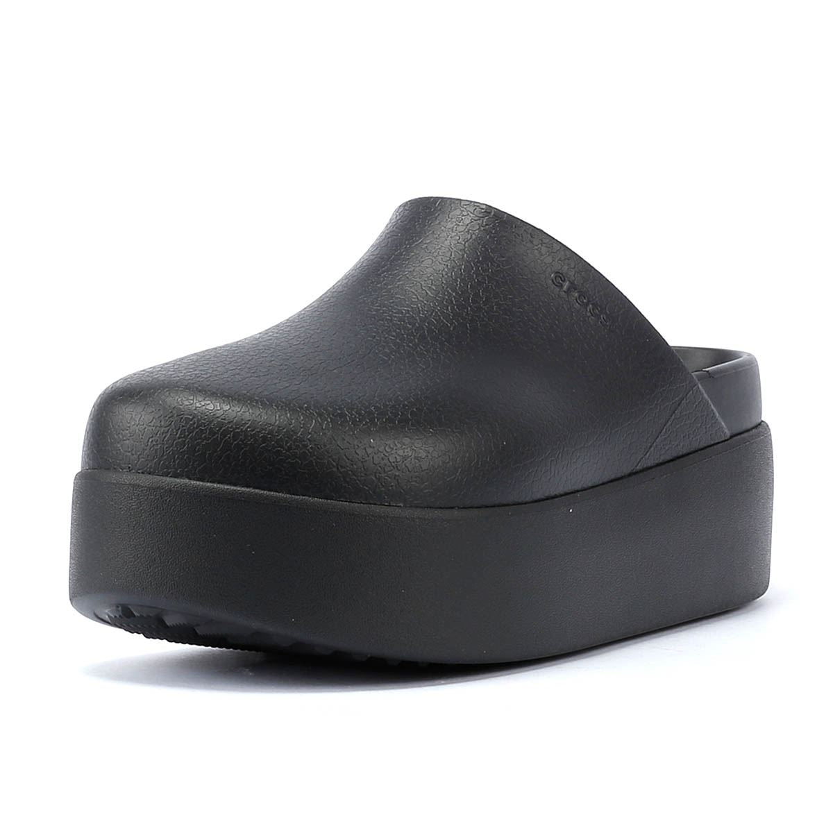 Crocs Dylan Platform Sabots Noirs Pour Femmes