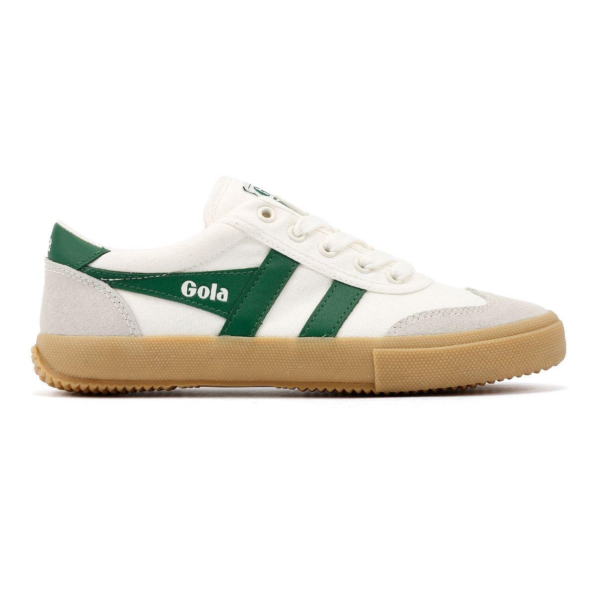 Gola Badminton Toile Baskets Blanches Pour Femme