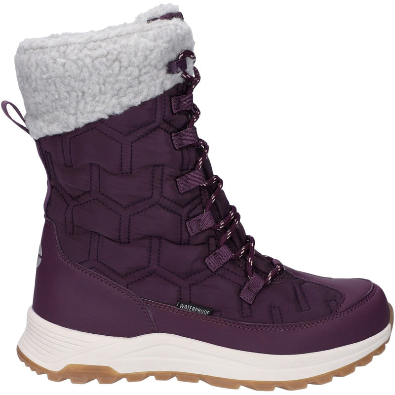 Hi-Tec Sophia Bottes De Cheville D'hiver Pour Femmes En Nylon, Prune Italienne/rose Sépia