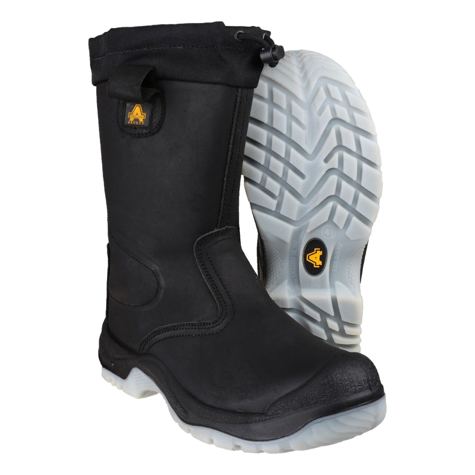 Amblers Safety  Bottes De Sécurité Noires En Cuir Fs209