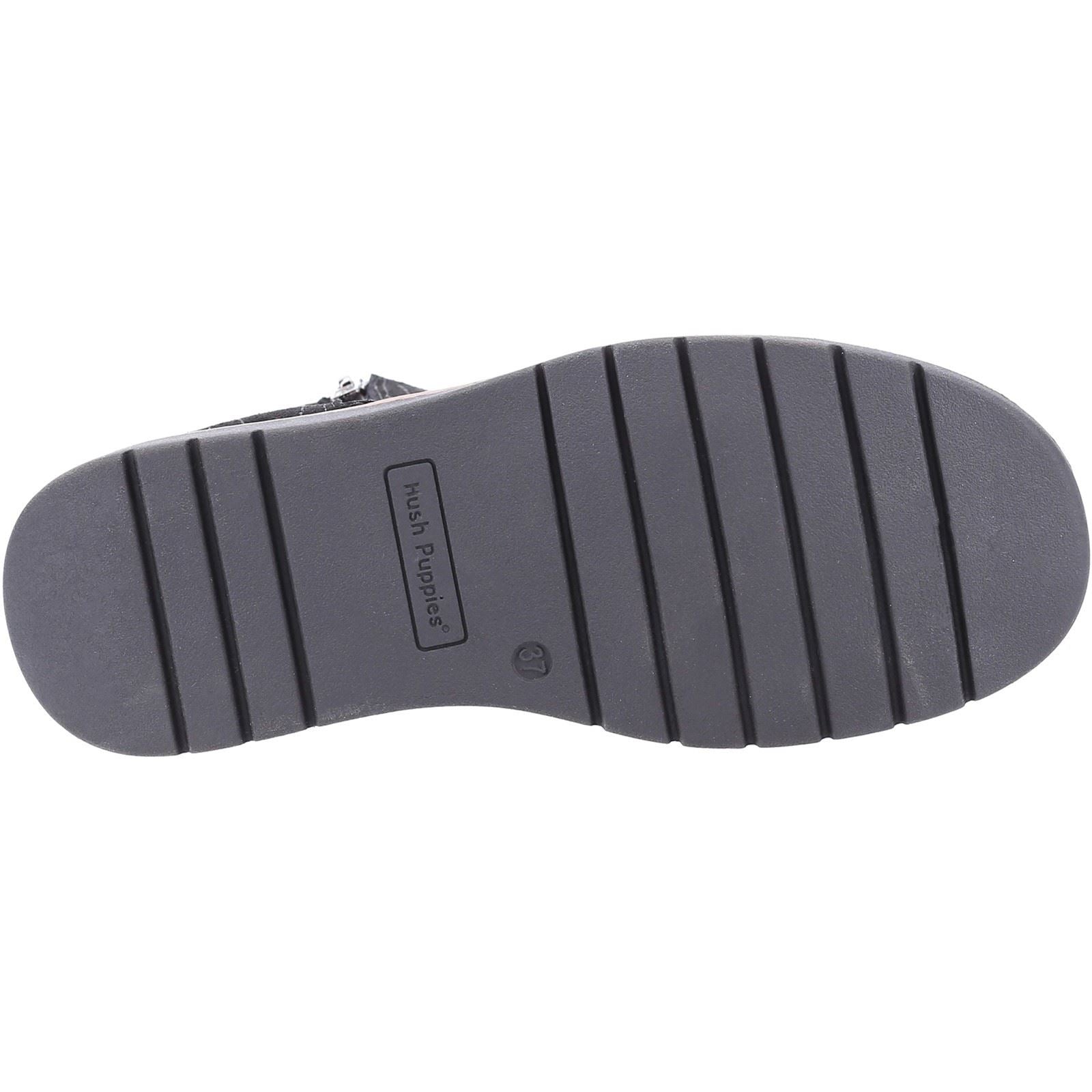 Hush Puppies Libby Bottes En Daim Noir Pour Femmes