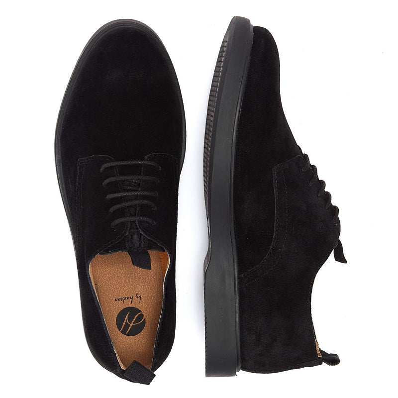 Hudson Barnstaple Lace Up Suede Shoe Men's Black Casual