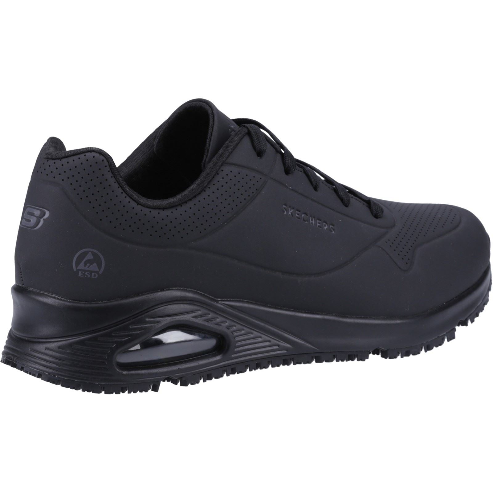 Skechers Workwear Work Relaxed Fit: Uno SR Baskets De Sécurité Noires Pour Femmes