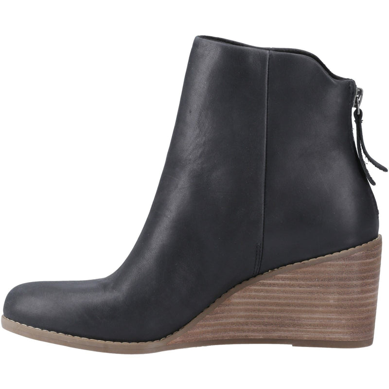 TOMS Casey Bottes En Cuir Noires Pour Femmes