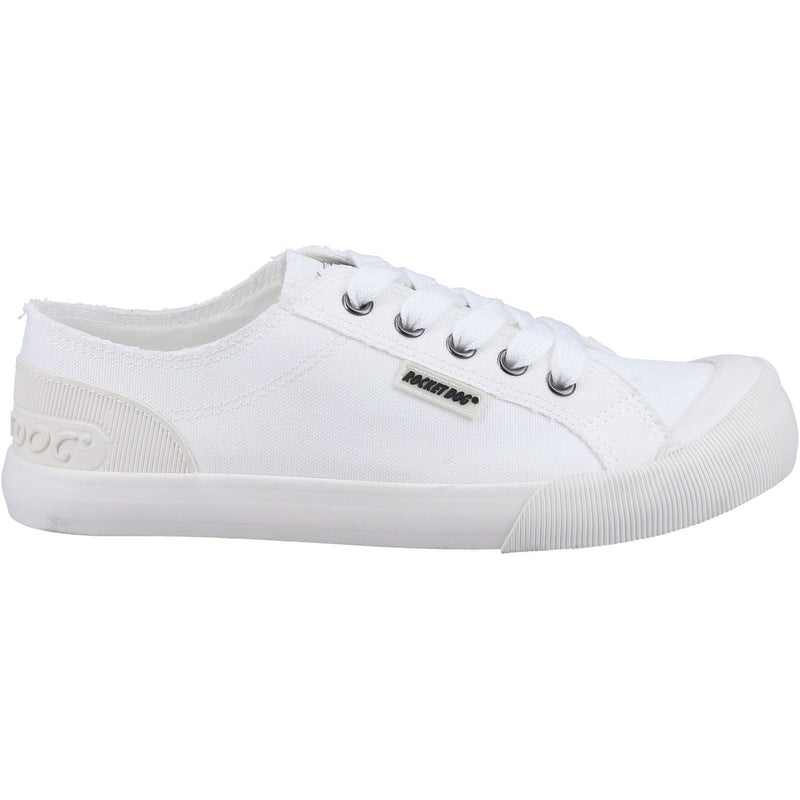 Rocket Dog Jazzin 12A Canvas Sneakers Blancs En Coton Pour Femmes